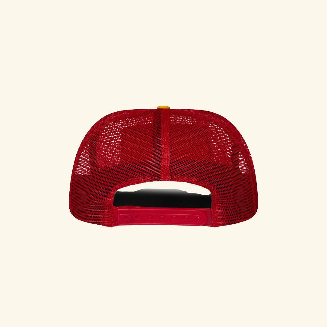 Fox X Cherry Mesh Trucker Hat
