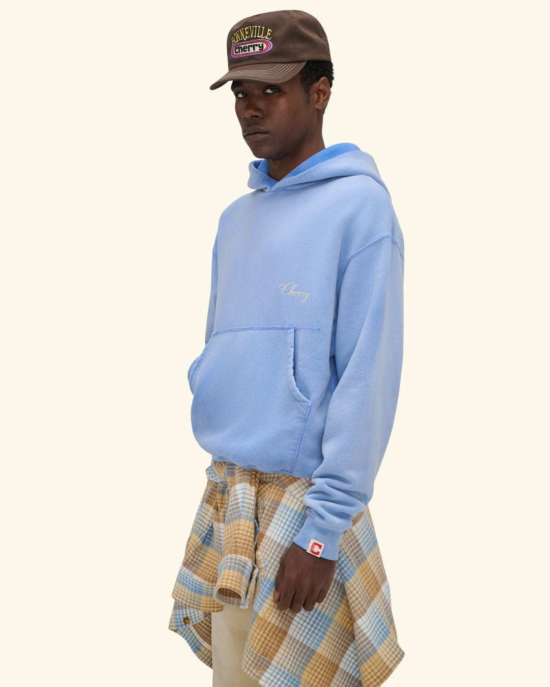 American Classic Hoodie (Sun Faded Blue)