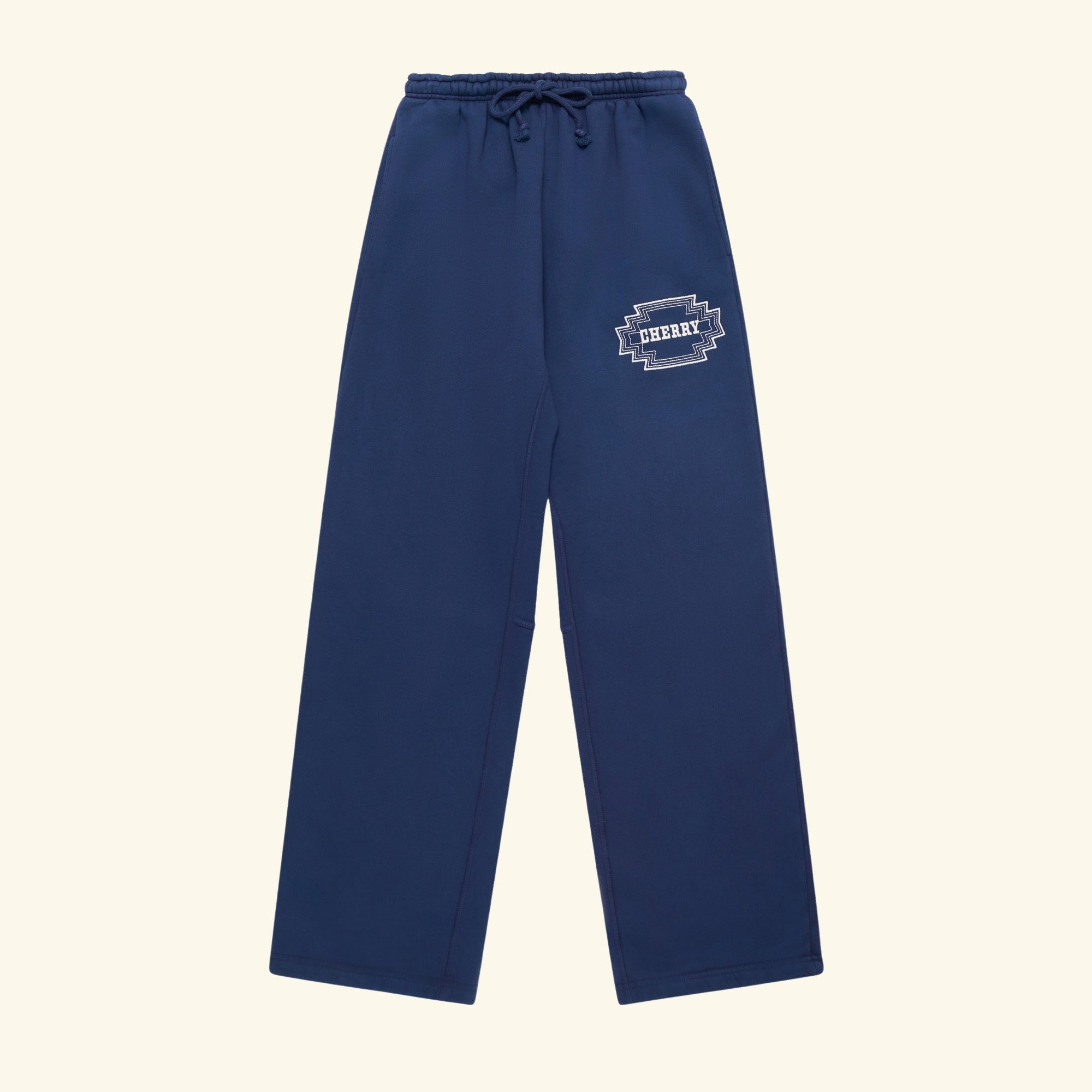 Embroidered Navajo Parachute Sweatpants (Navy)