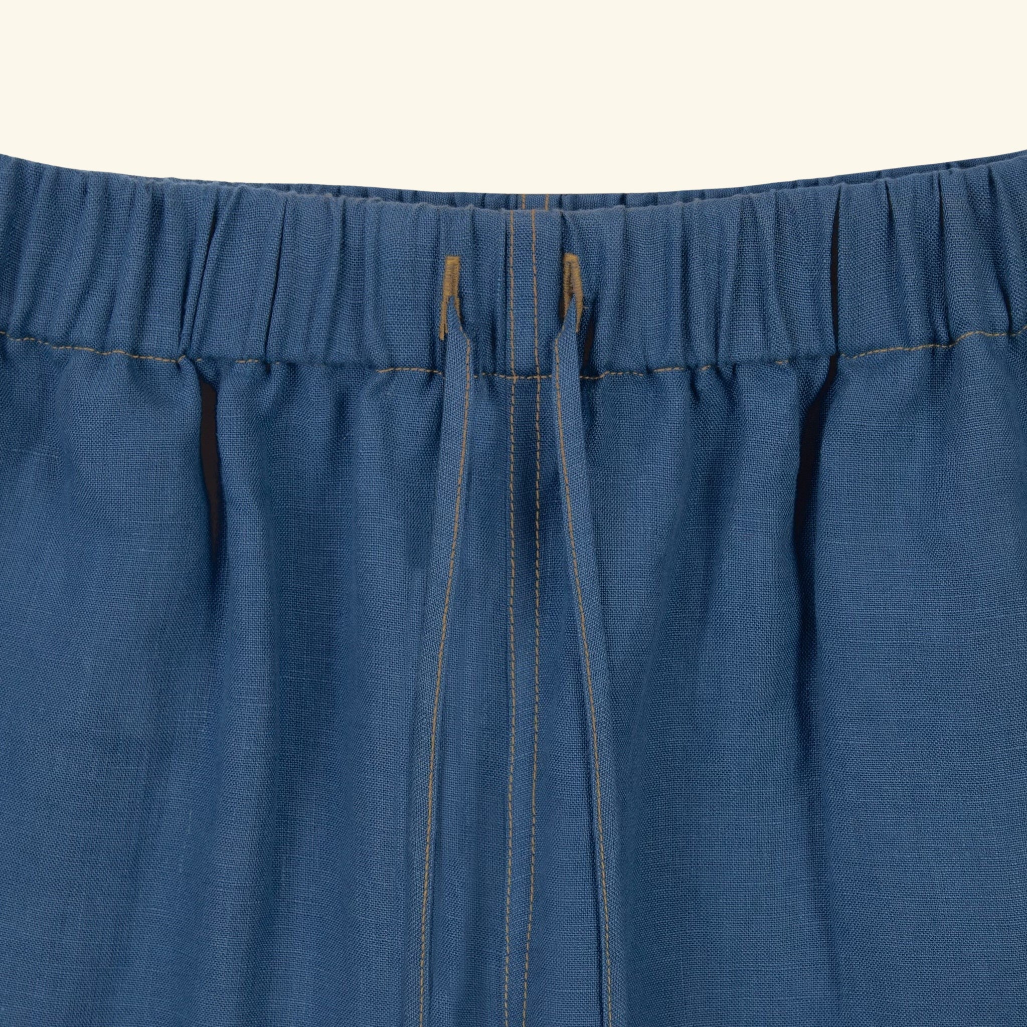 Linen Beach Pant (Faded Blue)
