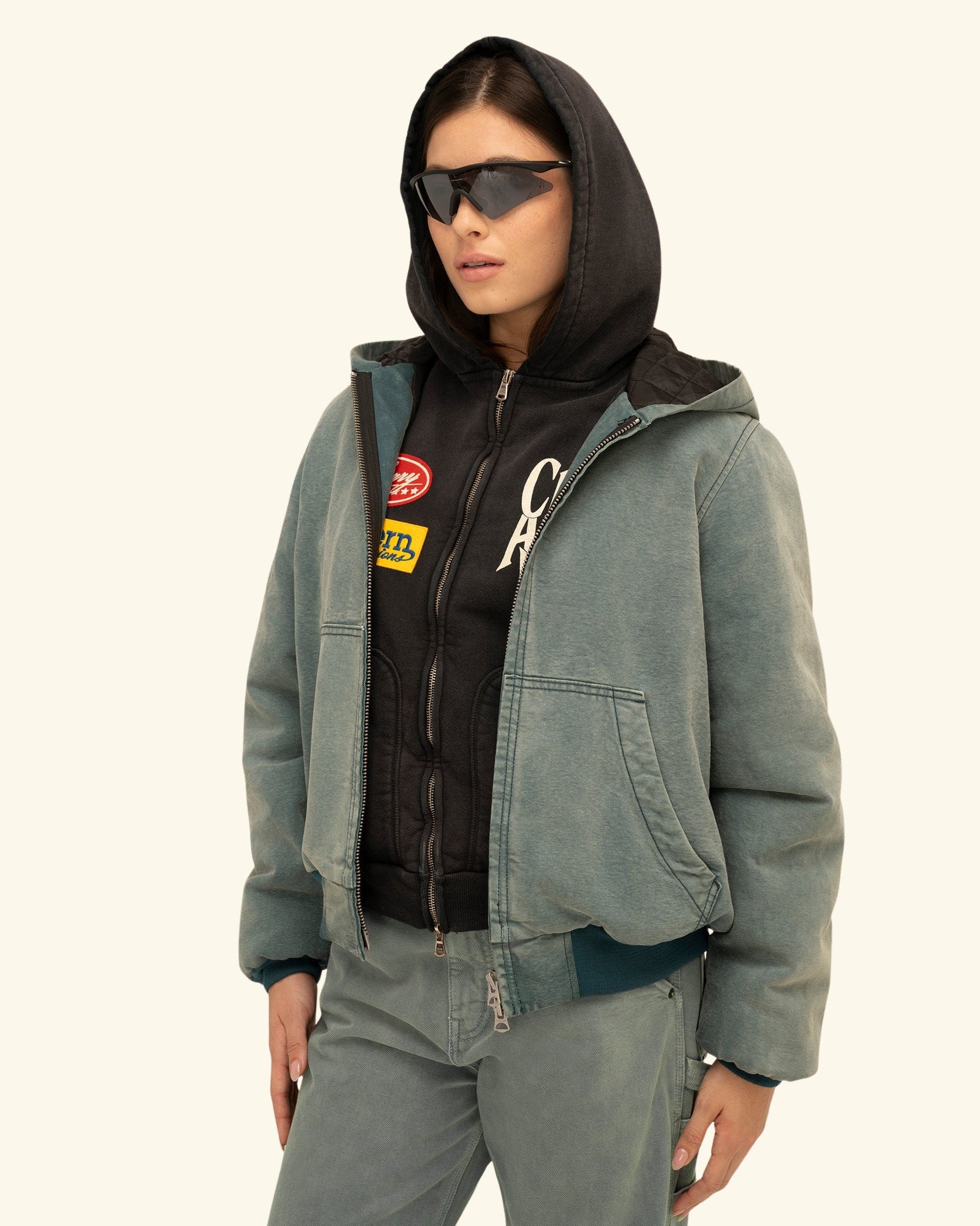 Hooded Canvas Work Jacket