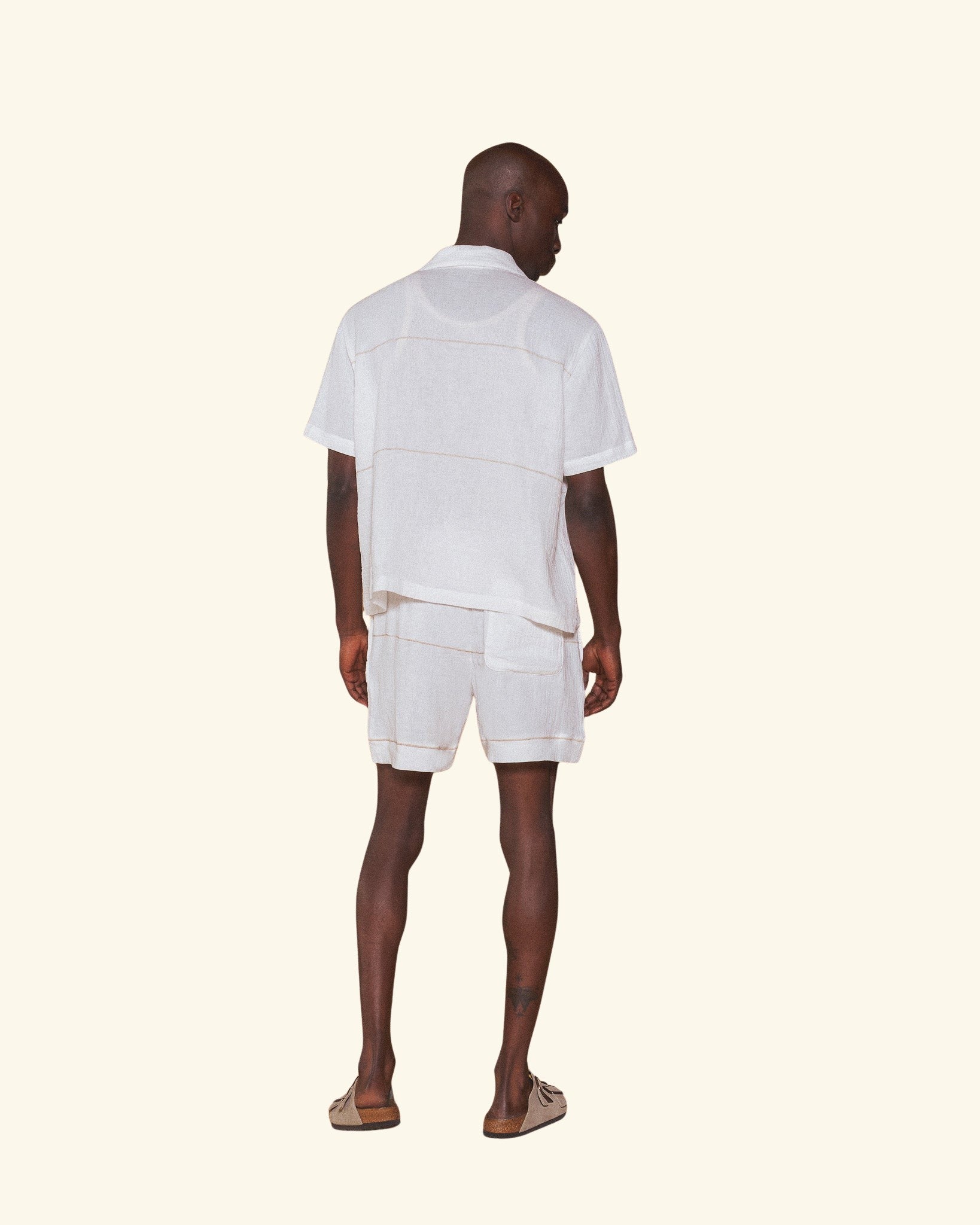 Embroidered Vacation Shirt (White)