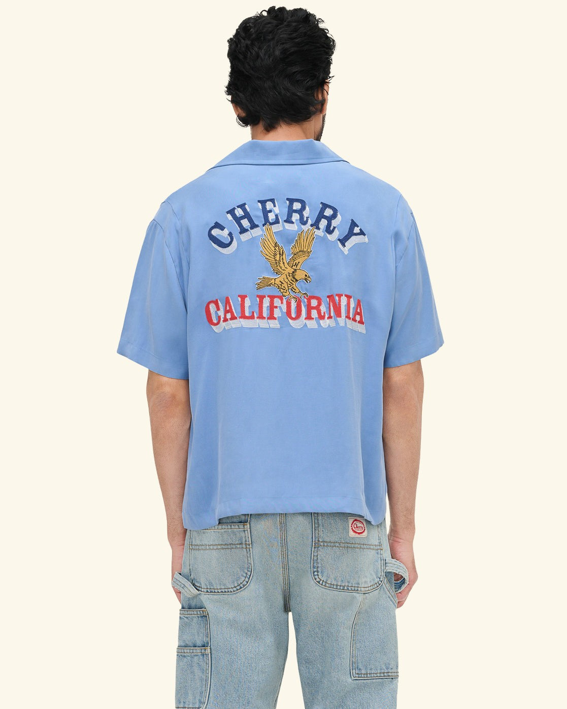 Tencel Bowling Shirt (Steel Blue)