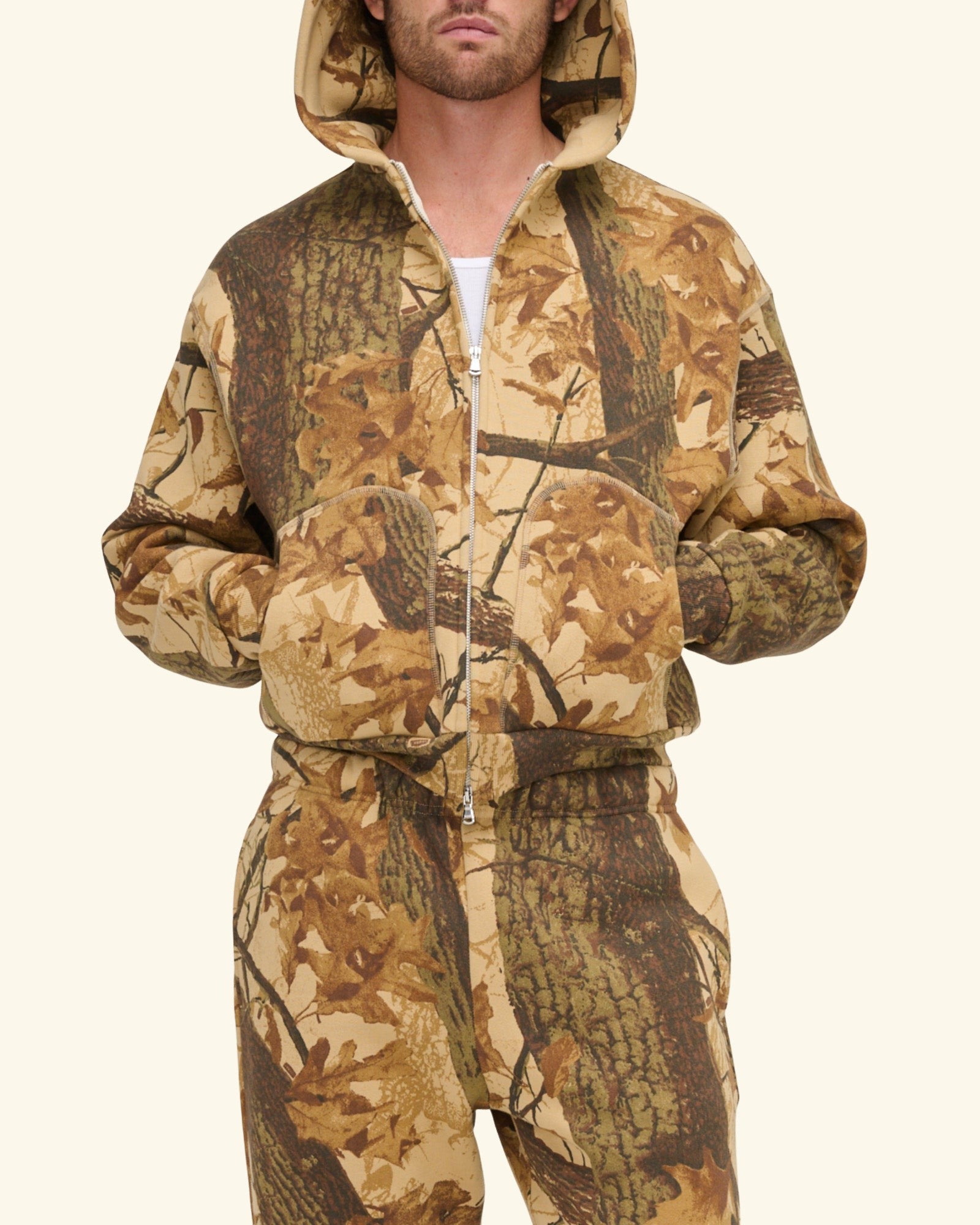 Mossy Oak Camo Zip Up Hoodie