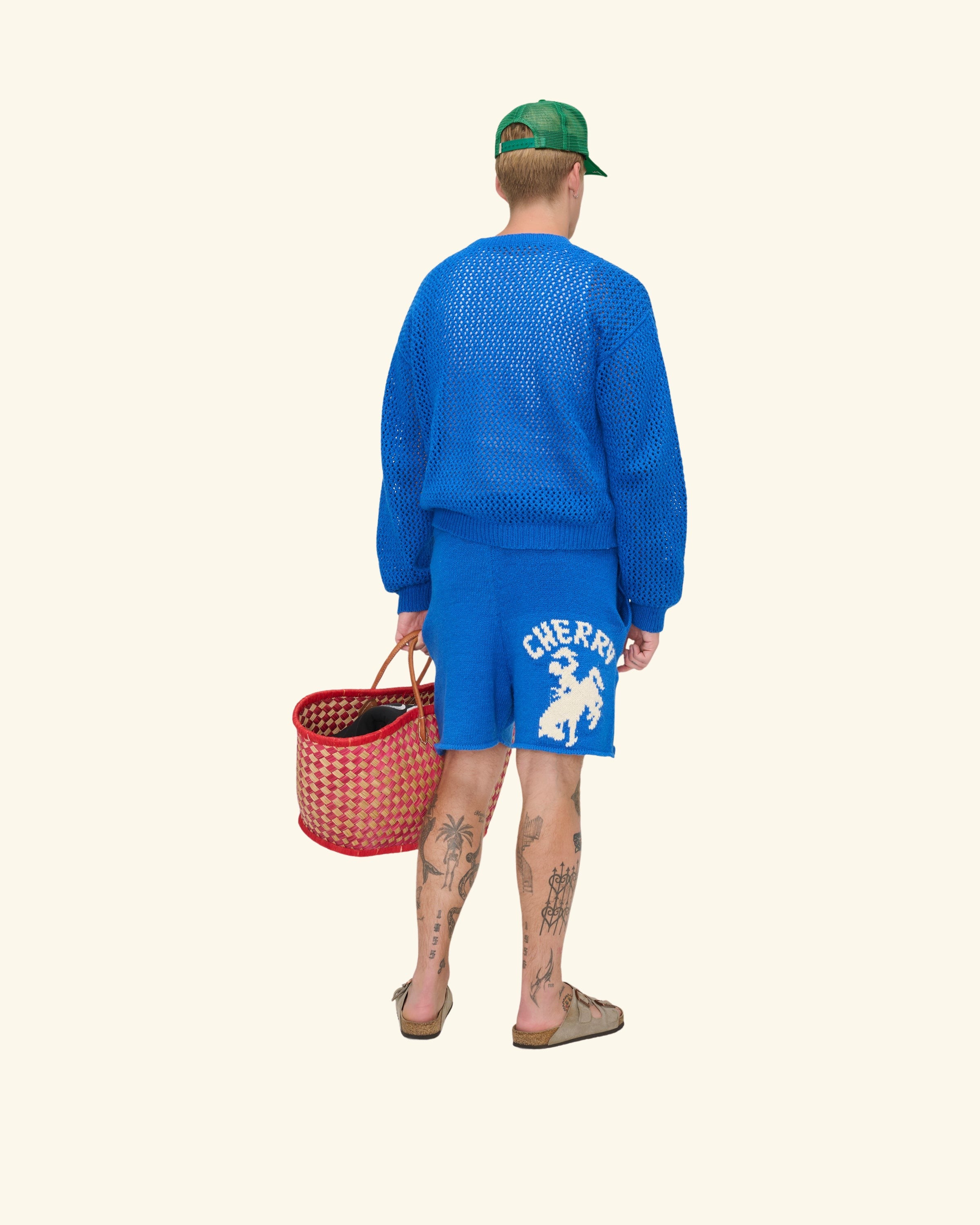 Knit Western Shorts (Royal Blue)