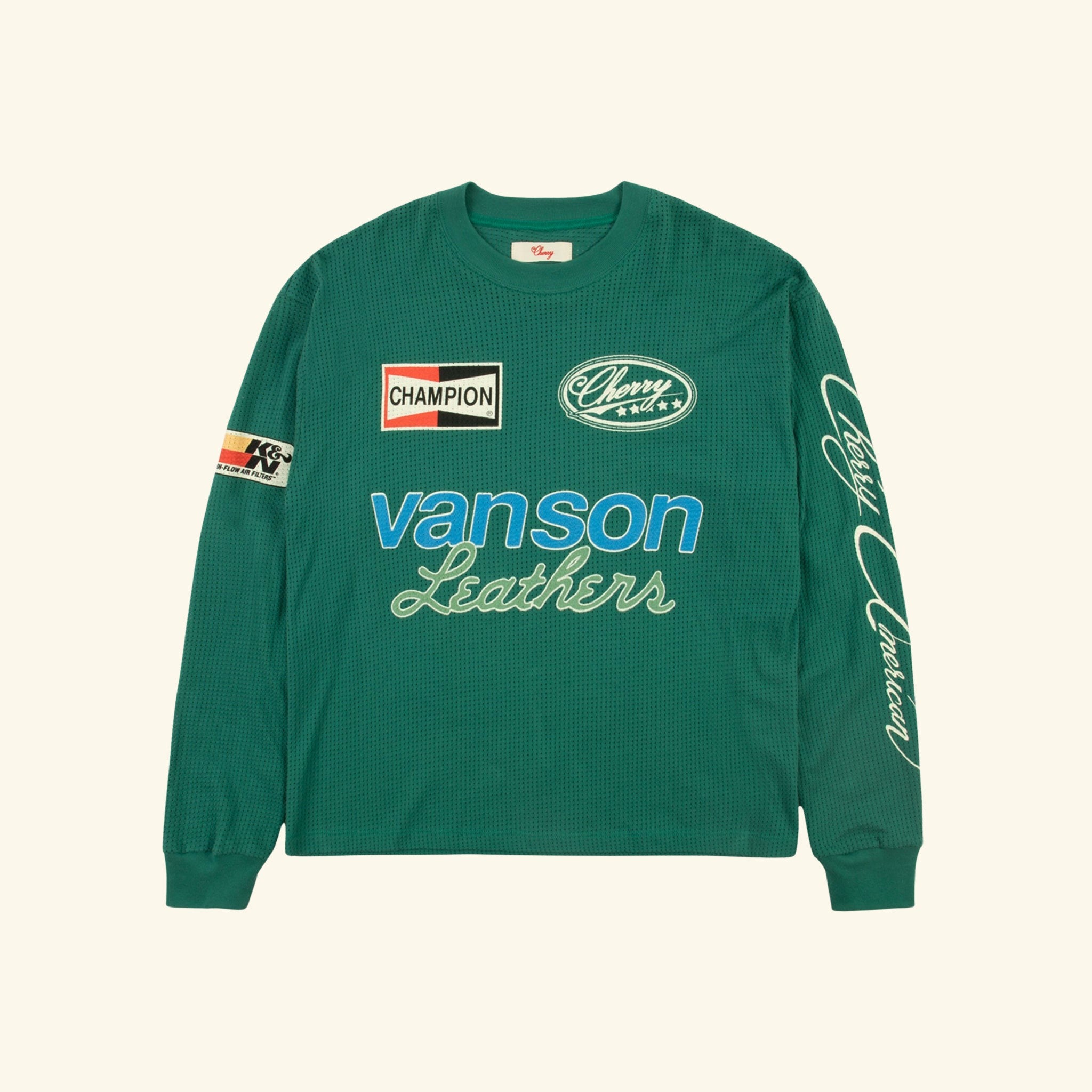 Cotton Mesh Moto Jersey (Teal)