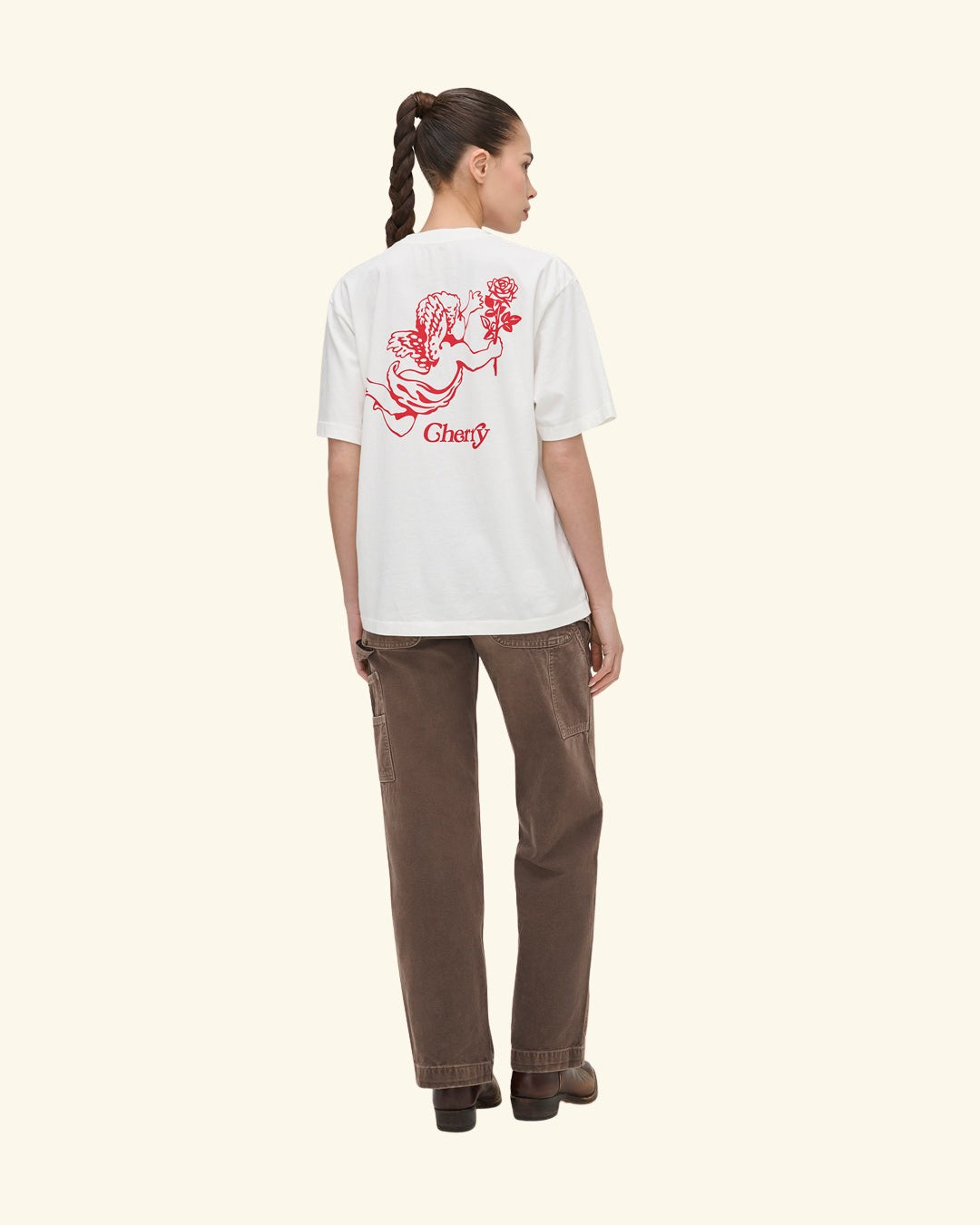 Cherry x GDC Angel Classic Pocket T-Shirt (White)