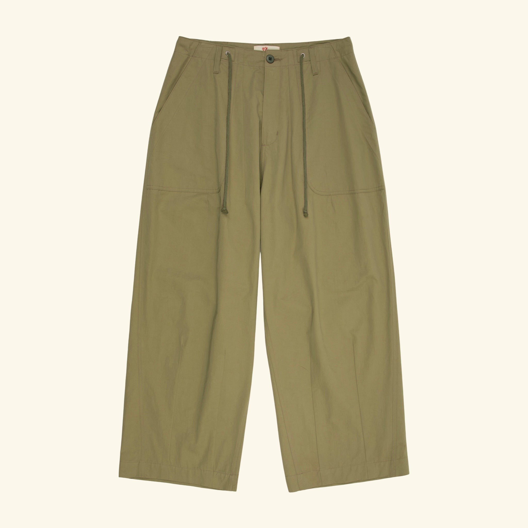 Twill Parachute Pants (Cactus Green)
