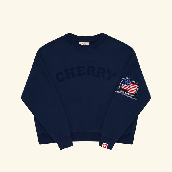 America's Favorite Crewneck (Navy) – CHERRY LA