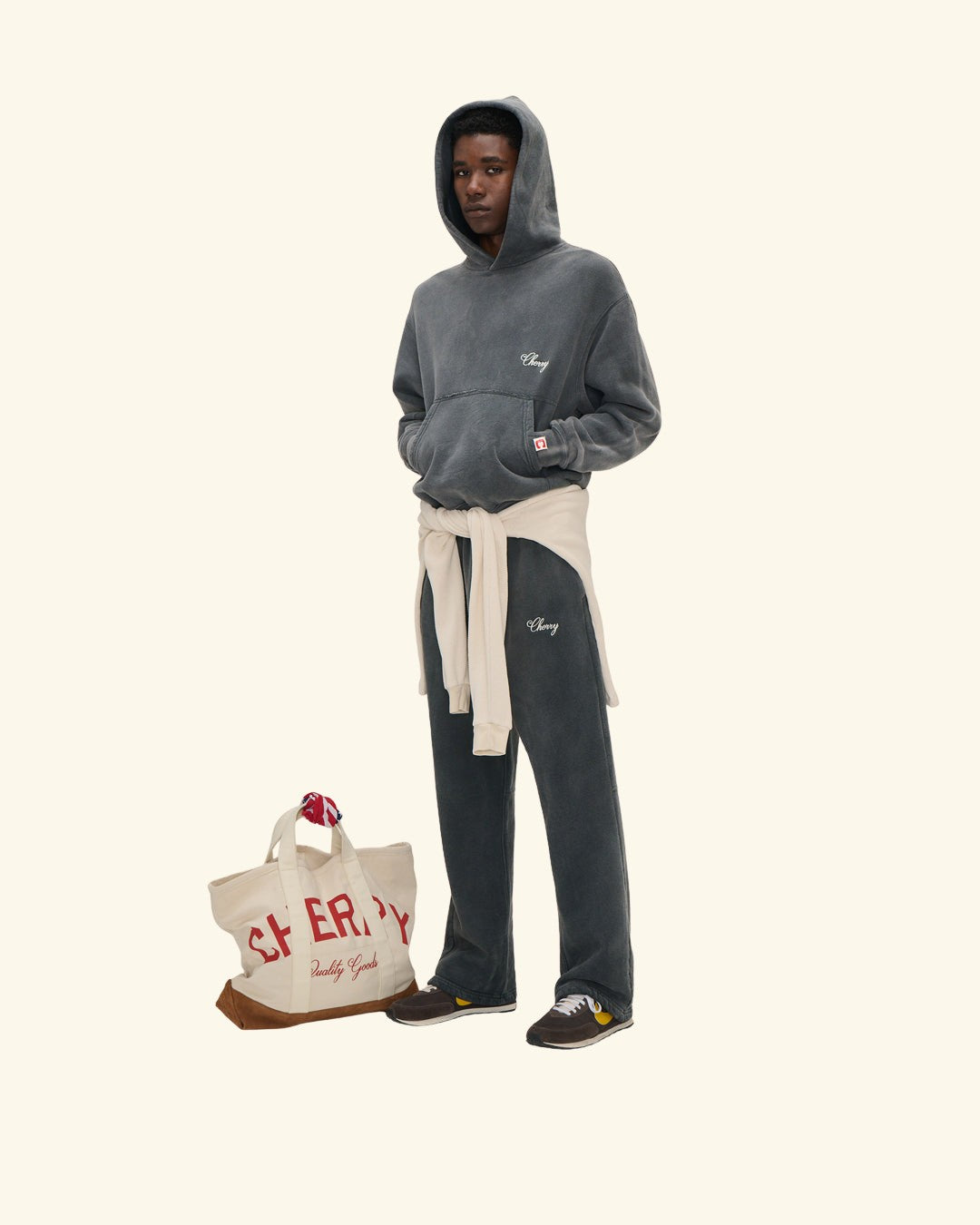 American Classic Hoodie (Sun Faded Black)