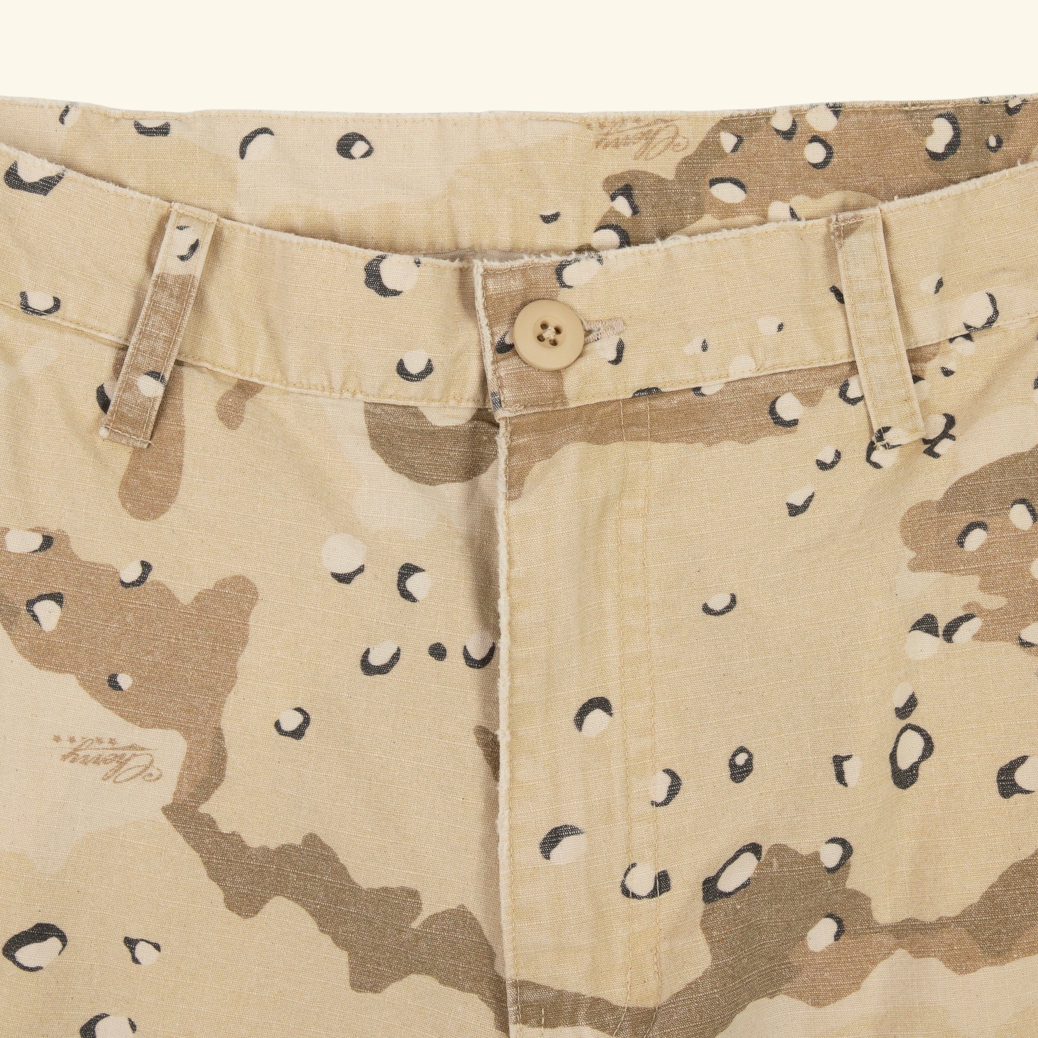 Wide Leg Cargo Pants (Desert Camo)