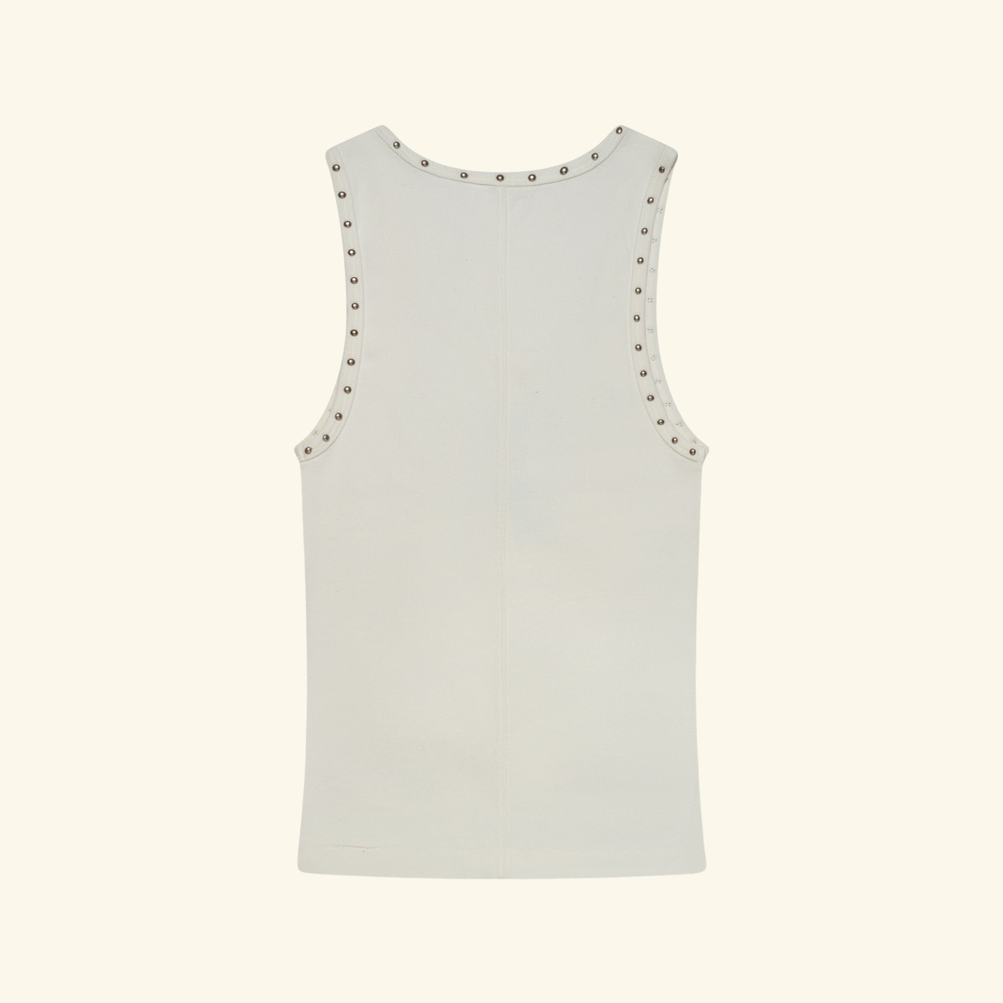 Women's Studded Tank Top (White)