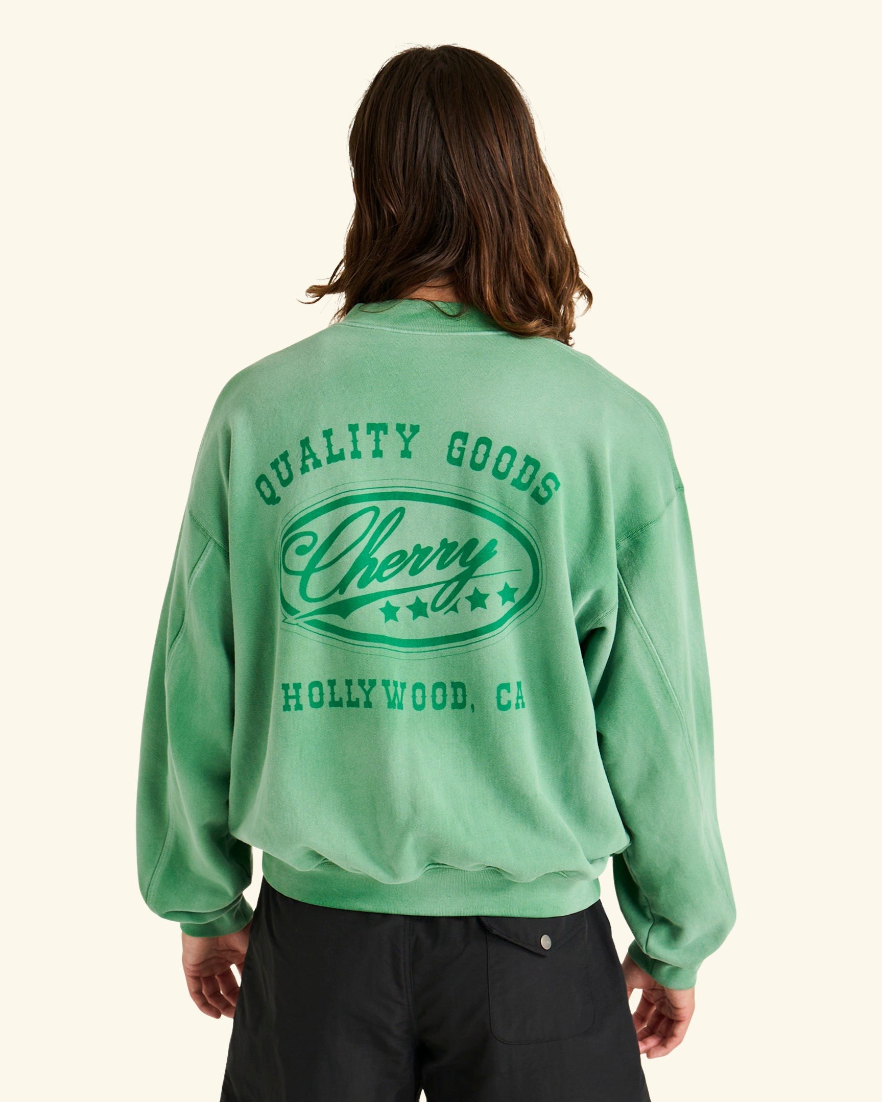 Five Star Zip Up Crewneck – CHERRY LA
