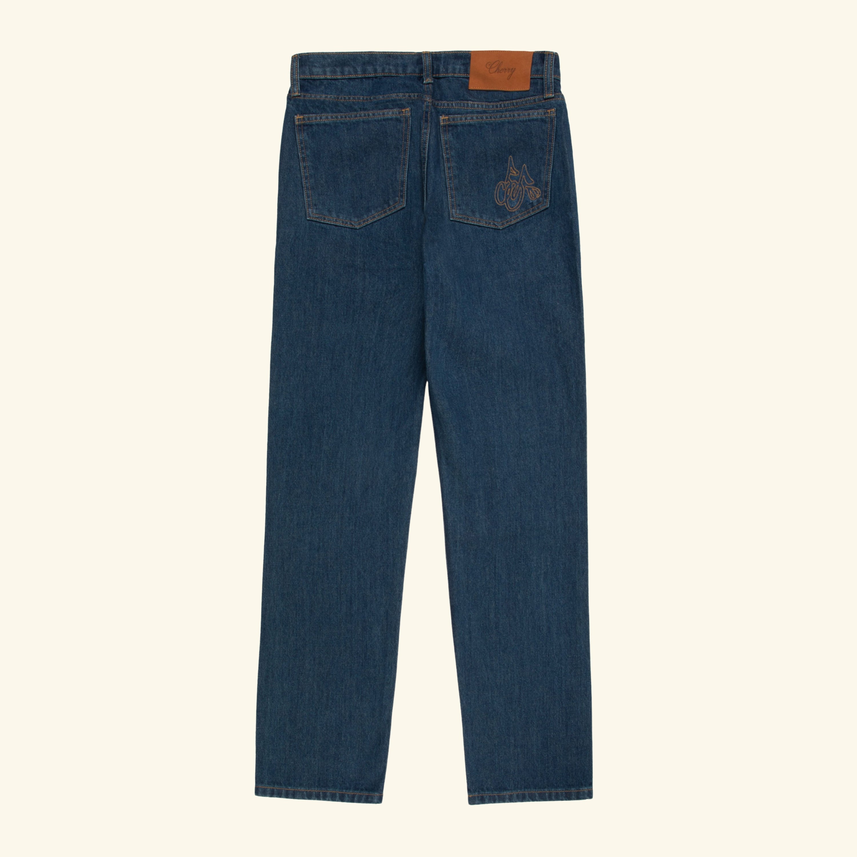 Straight 5 Pocket Jeans