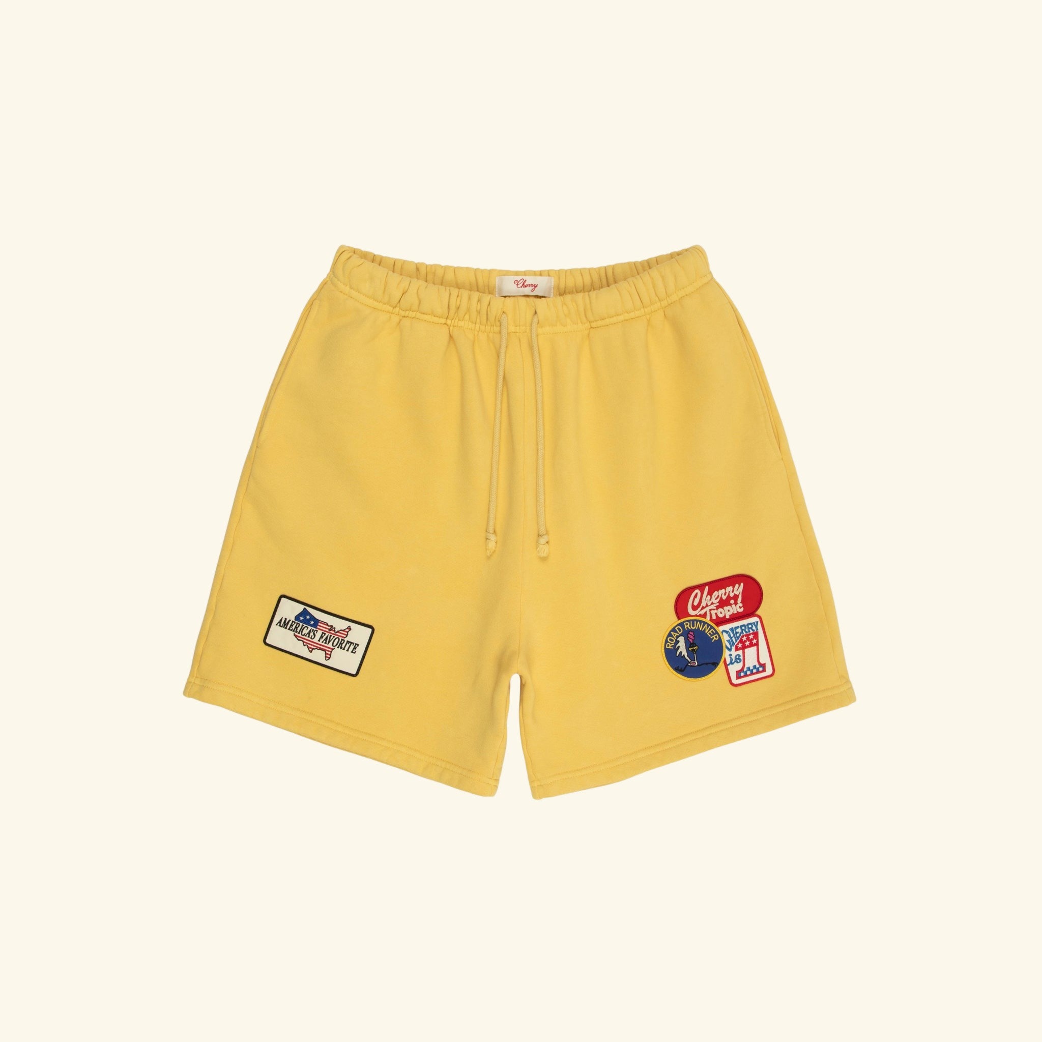 Patchwork Sweatshorts (Butter)