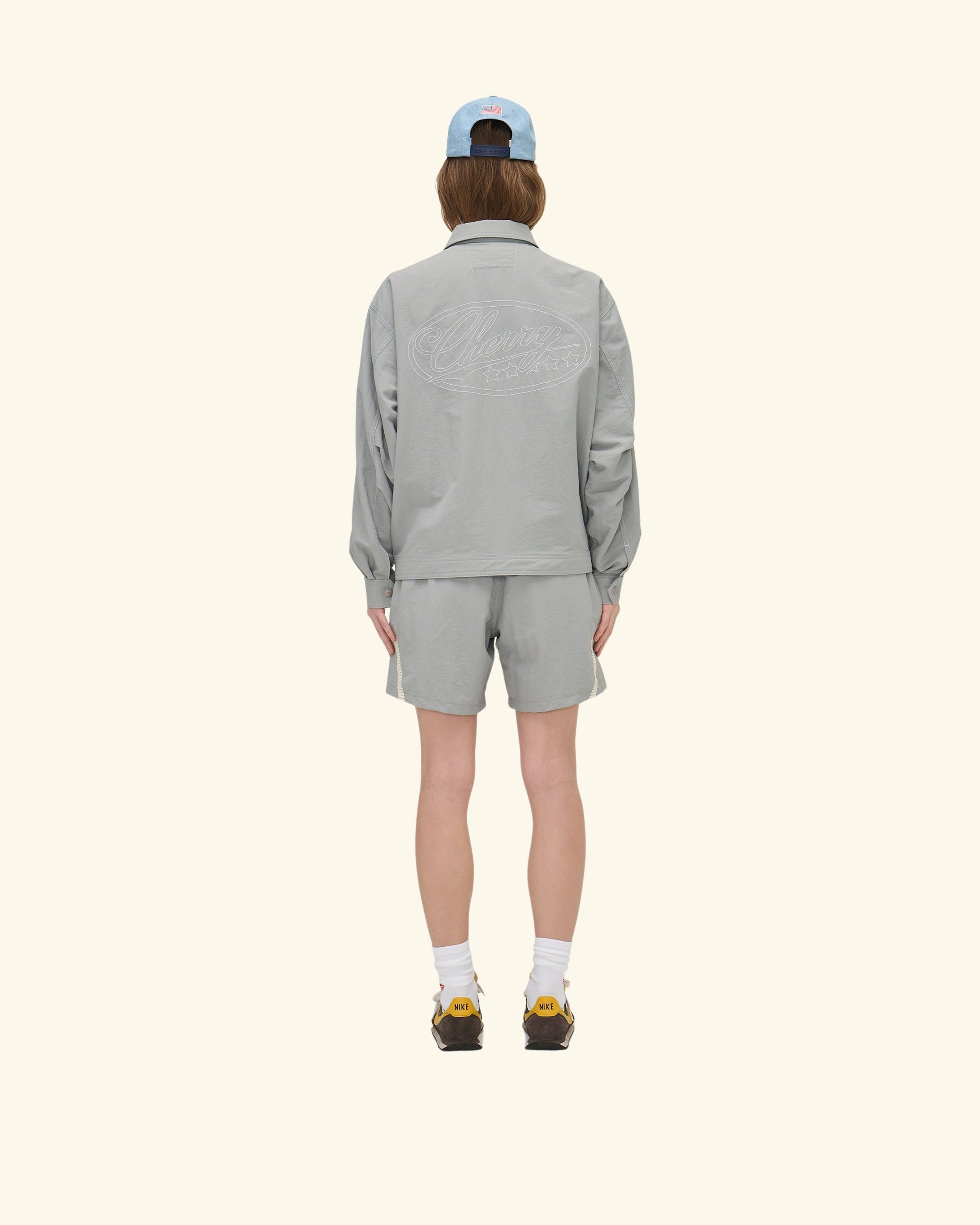 Nylon Running Jacket (Smoke)