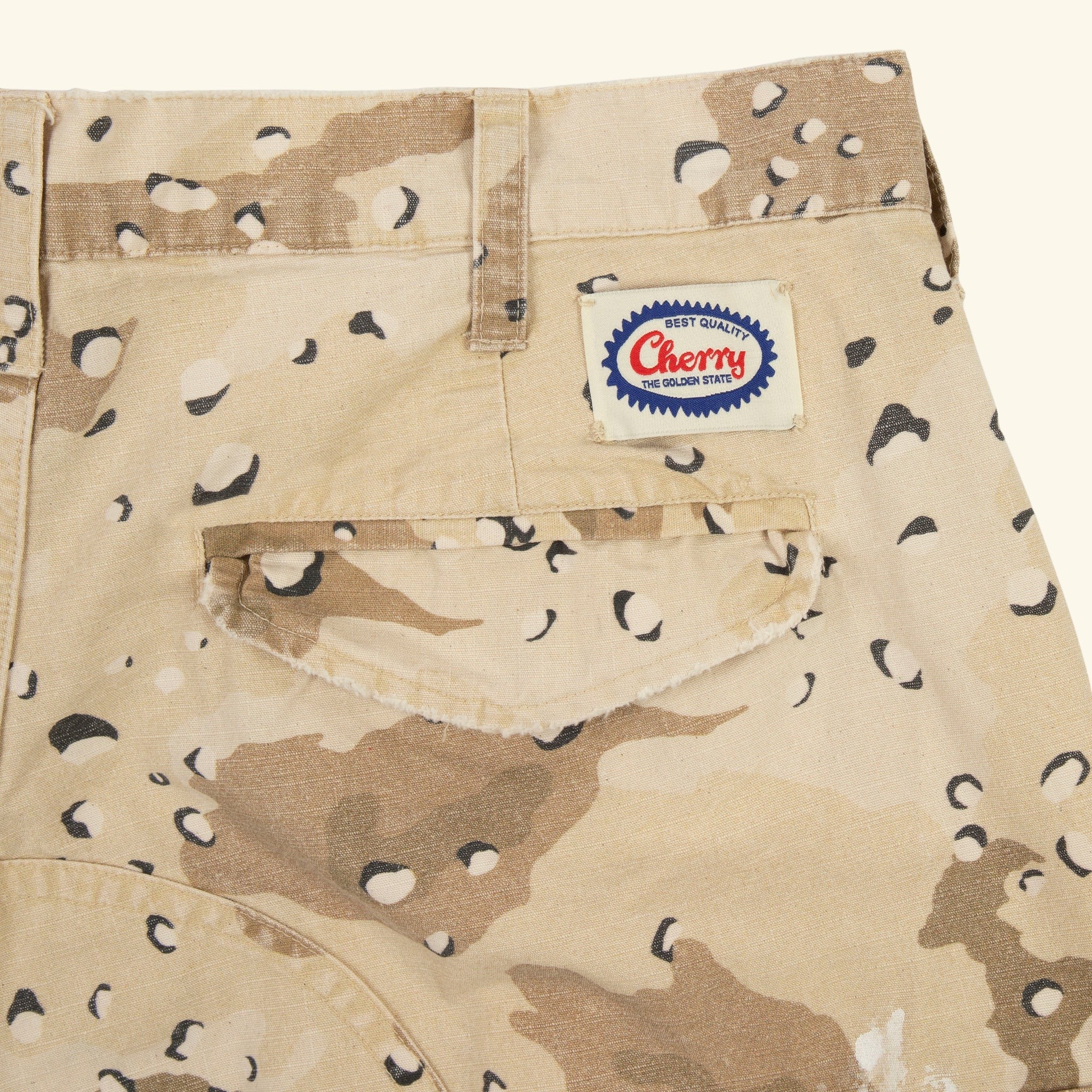 Wide Leg Cargo Pants (Desert Camo)