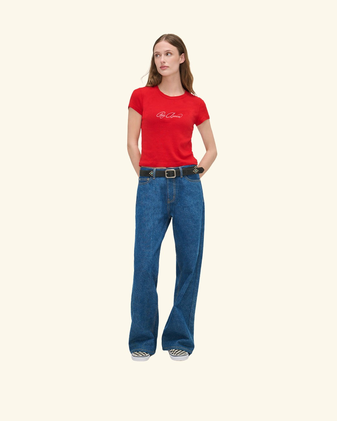 Cherry American Baby Tee (Red)