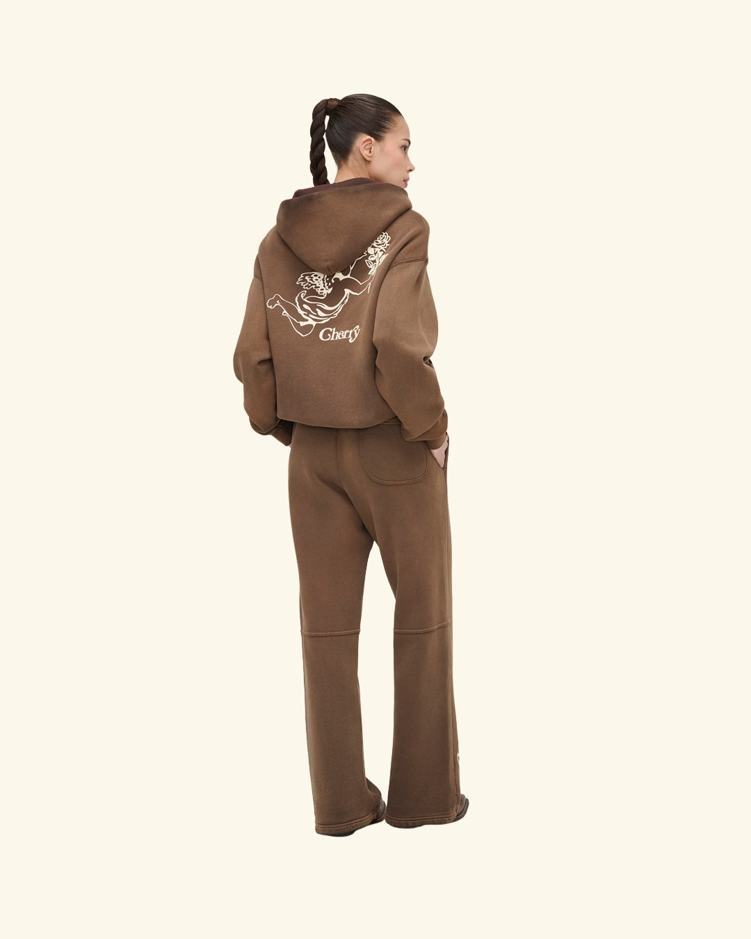 Cherry x GDC Angel Men's Sweatpants (Brown)