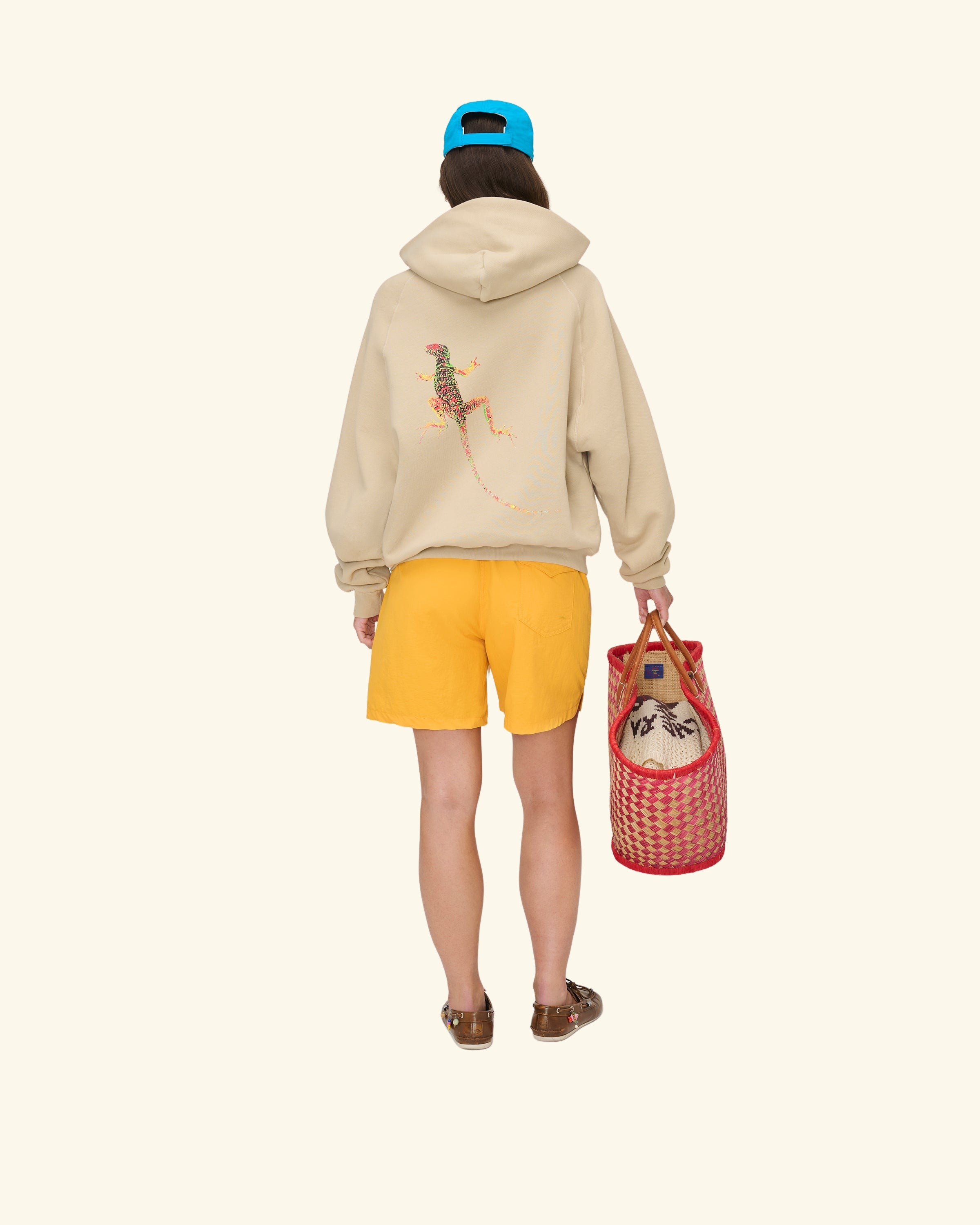 Desert Gecko Zip Up Hoodie (Sand)