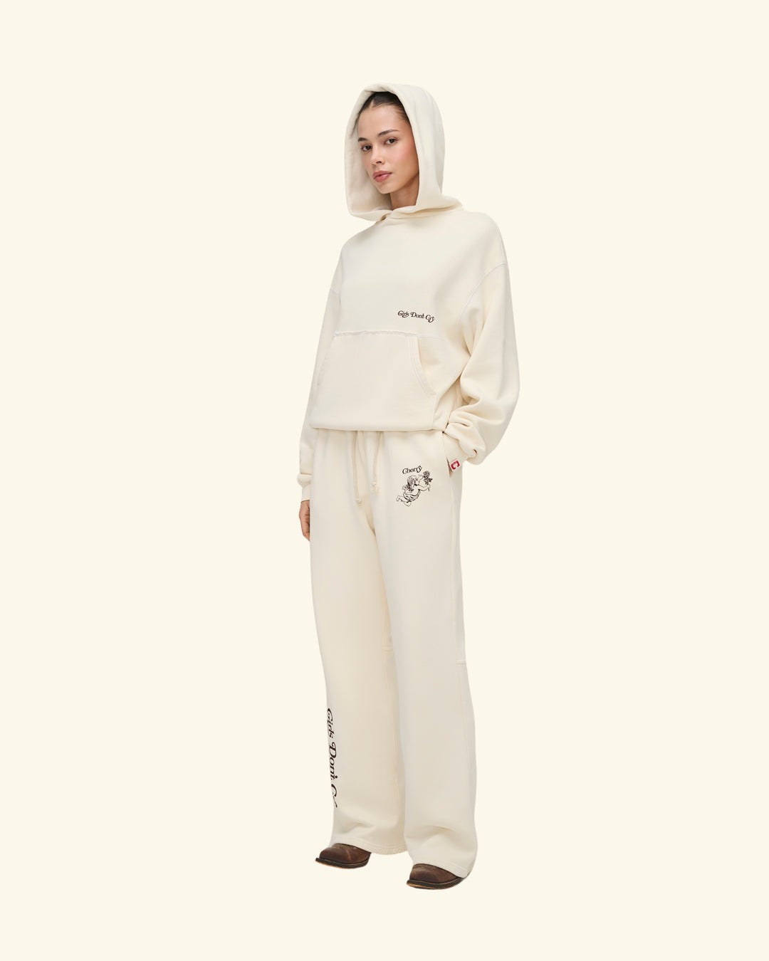 Cherry x GDC Angel Men's Sweatpants (Cream)