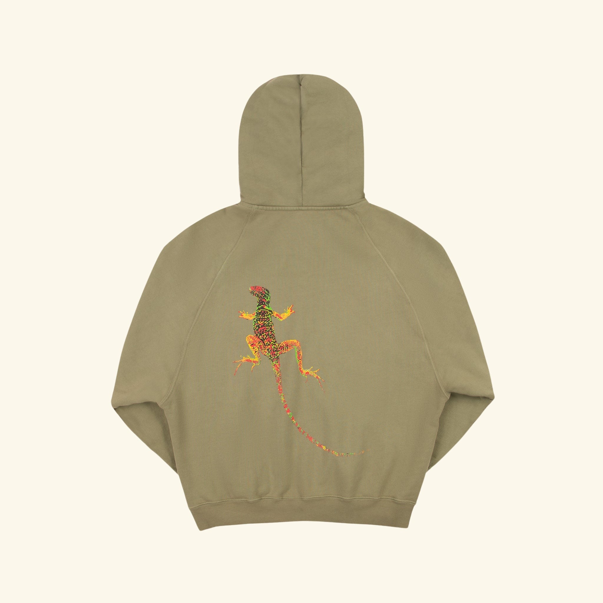 Desert Gecko Zip Up Hoodie (Cactus)