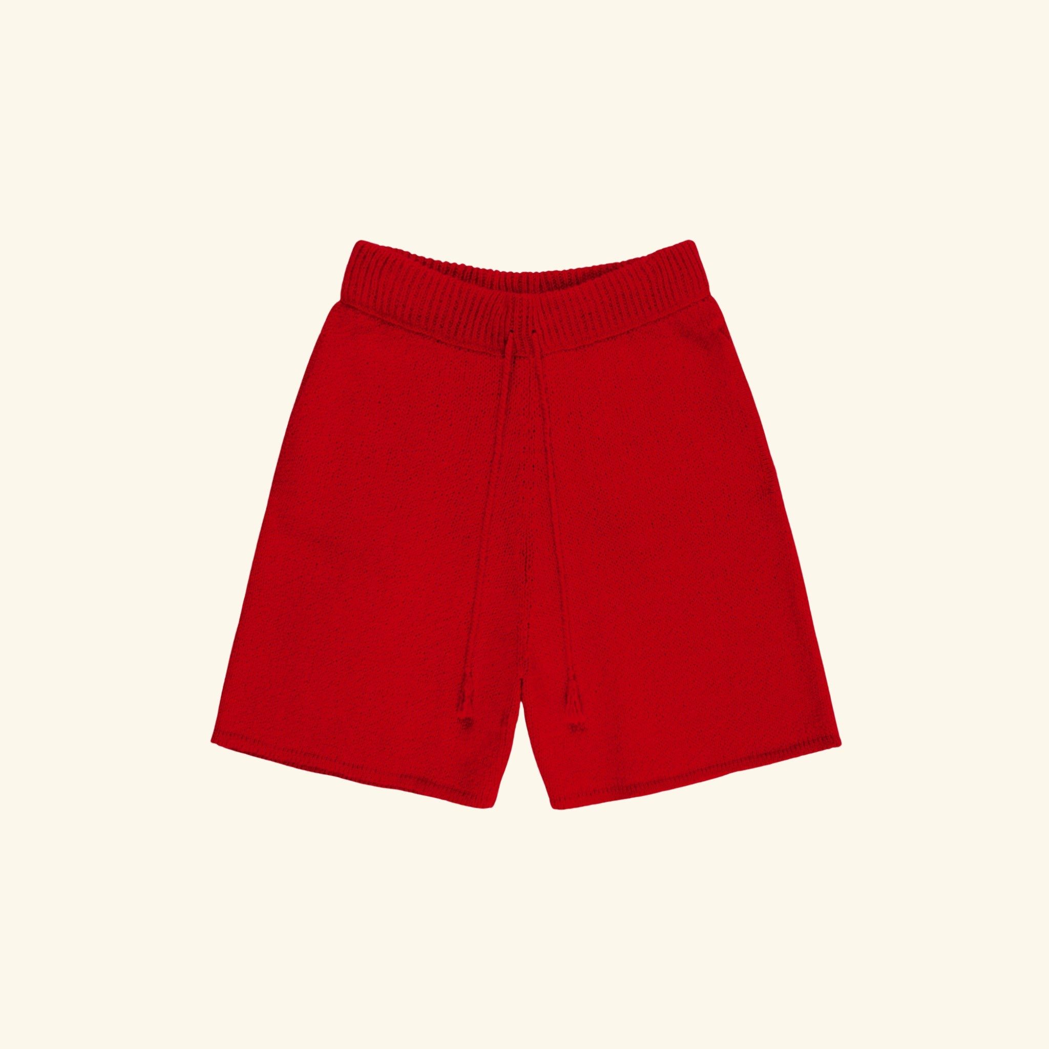Knit Western Shorts (Red)