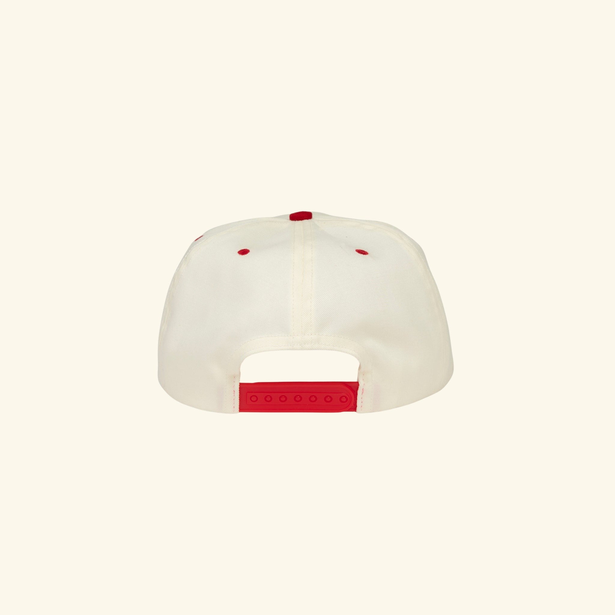 State Champs 5 Panel Hat (Natural/Red)