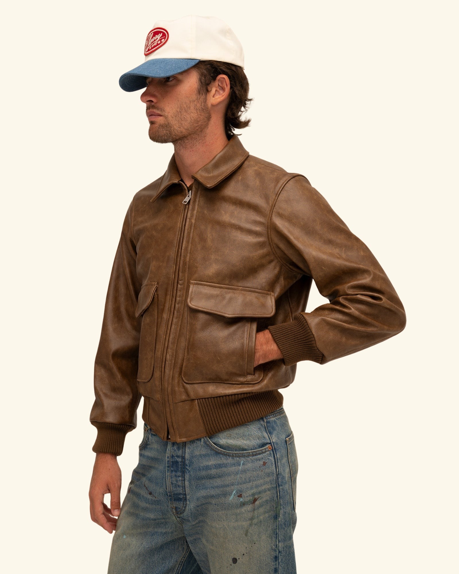 Leather Flight Jacket