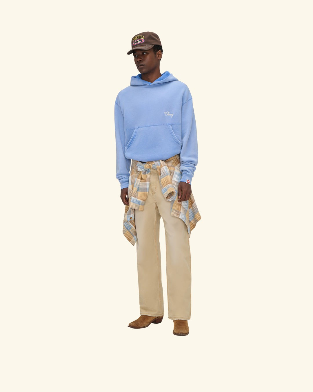 American Classic Hoodie (Sun Faded Blue)