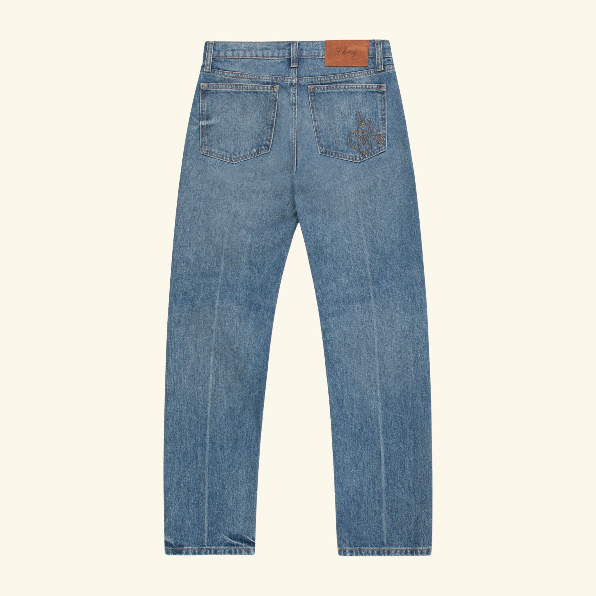 Straight Medium Cowboy Wash Jeans
