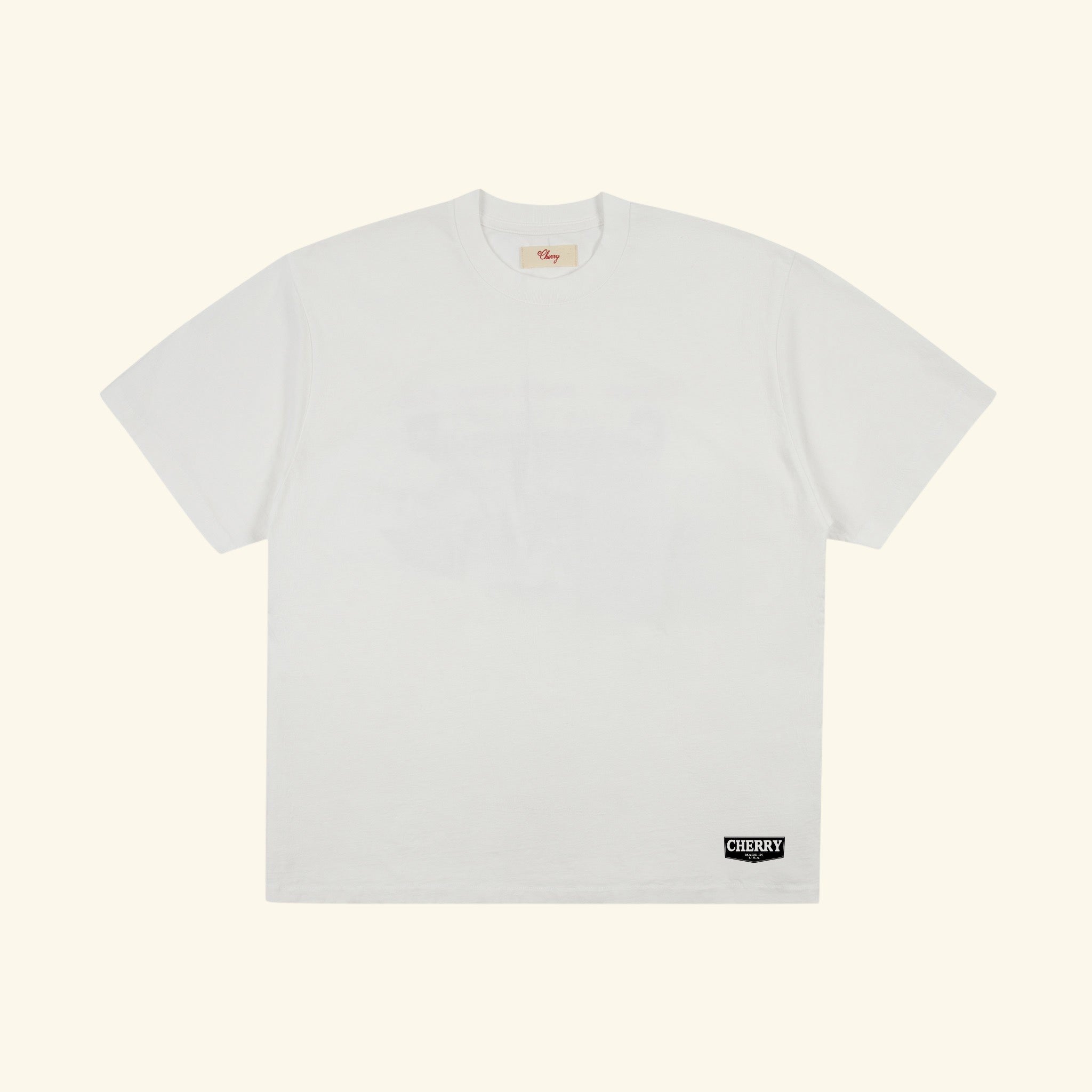 Chevron Boxy T-Shirt (Vintage White)