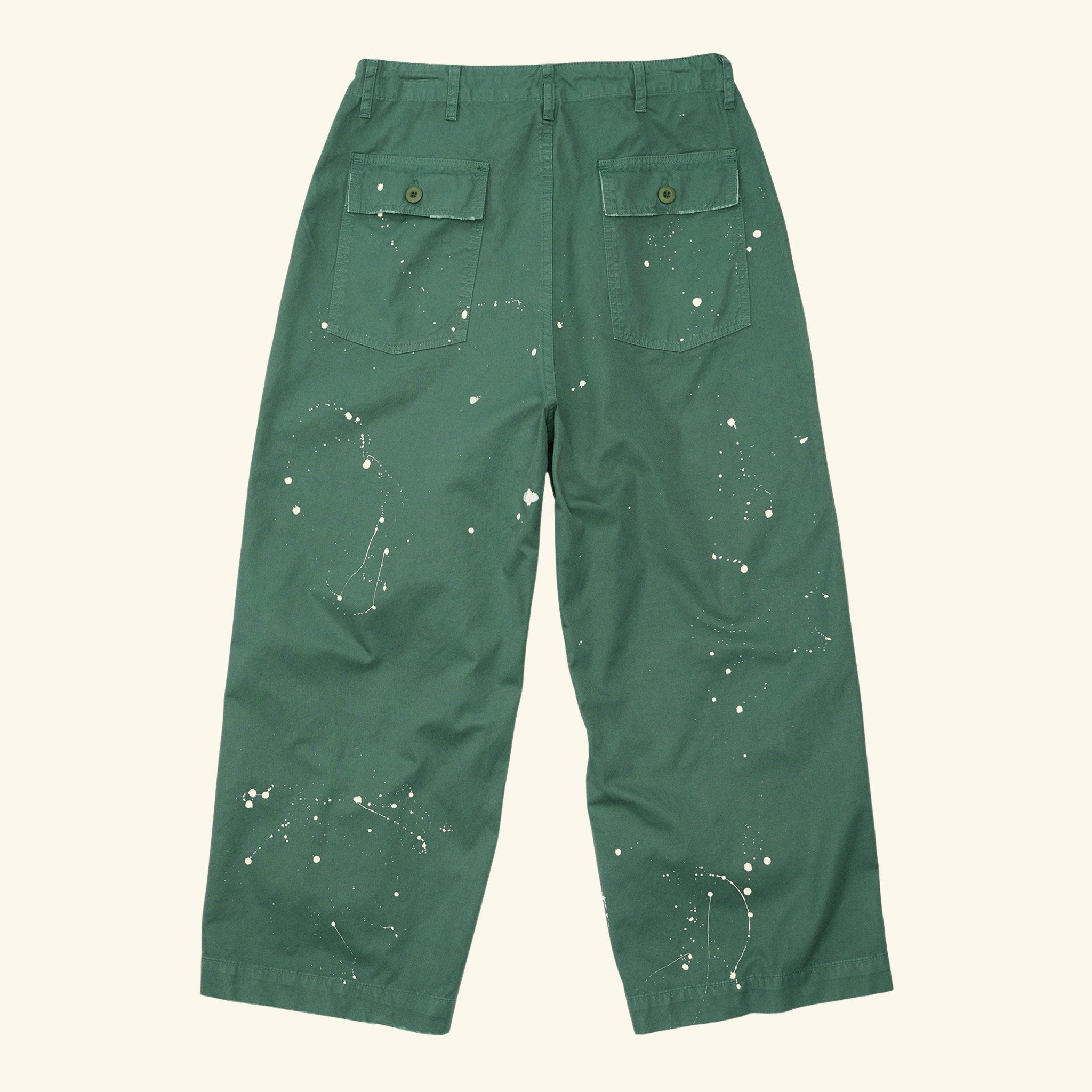 Cotton Twill Parachute Pant (Teal)