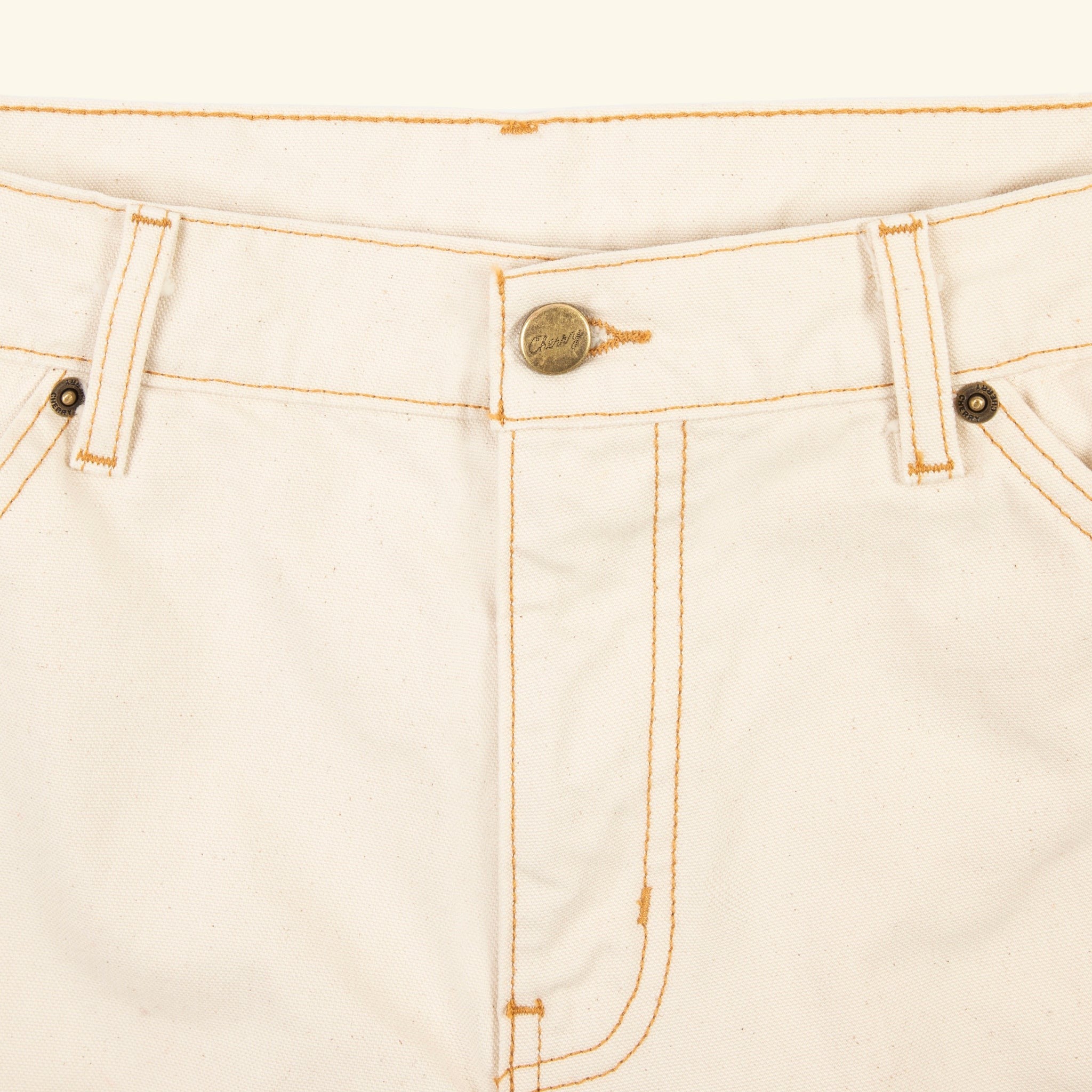 Wide Leg Carpenter Short (Ecru)