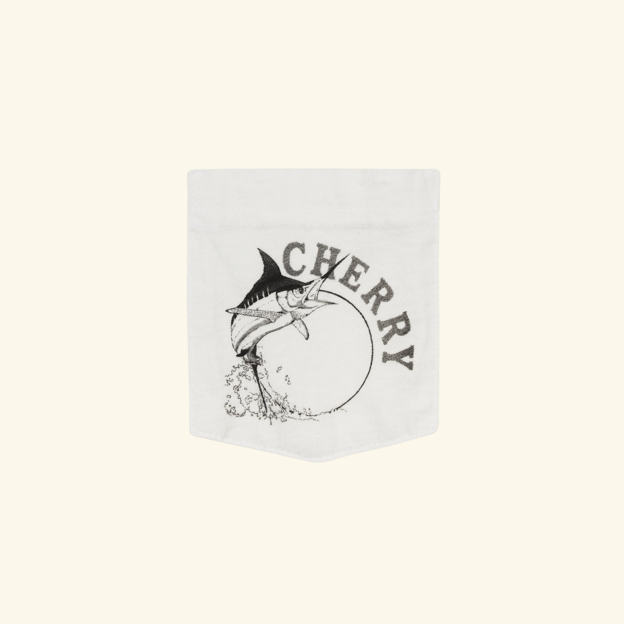 Marlin Fishing Long Sleeve T-Shirt (Vintage White)