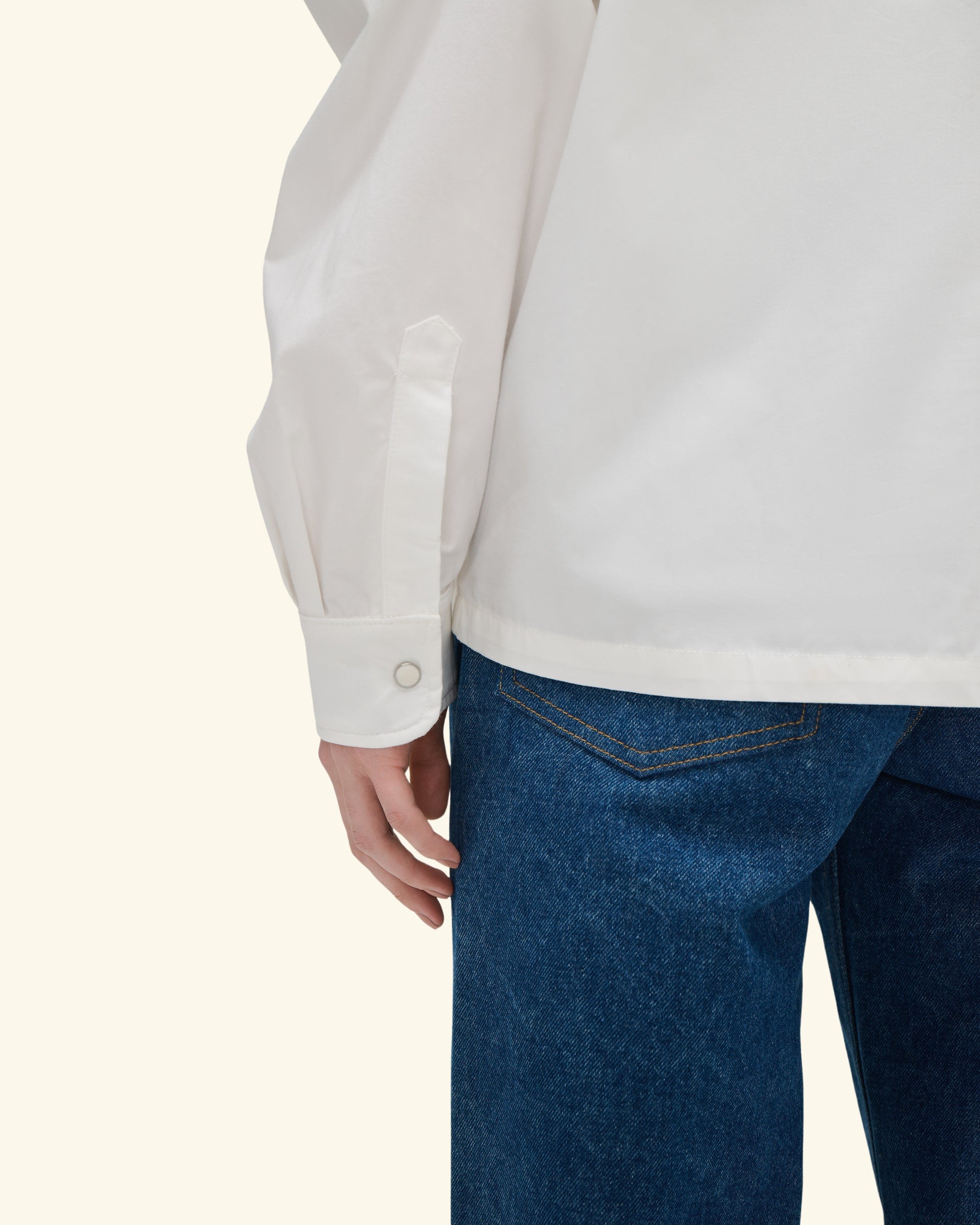 Poplin Western Shirt (White)