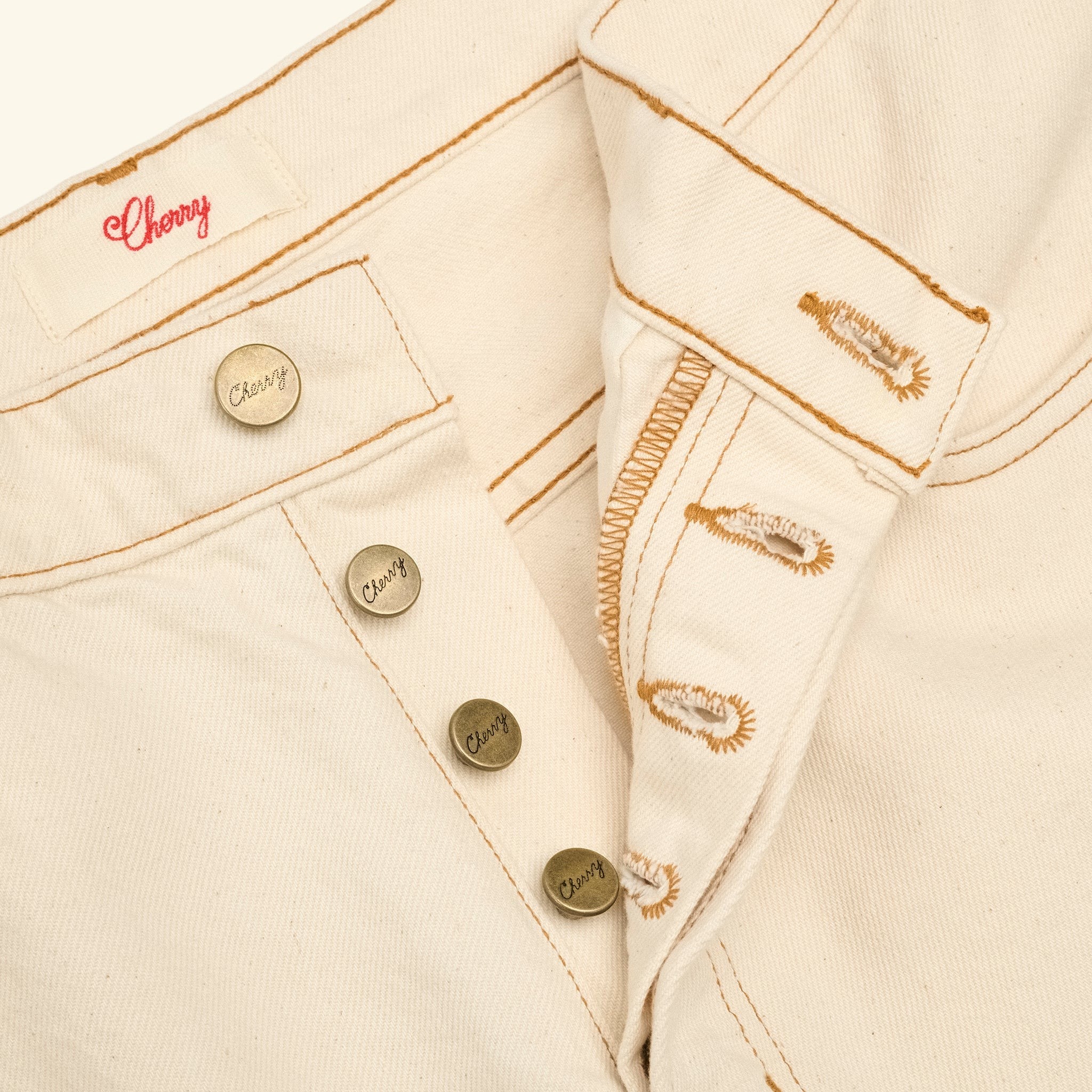 5 Pocket Twill Jorts (Ecru)