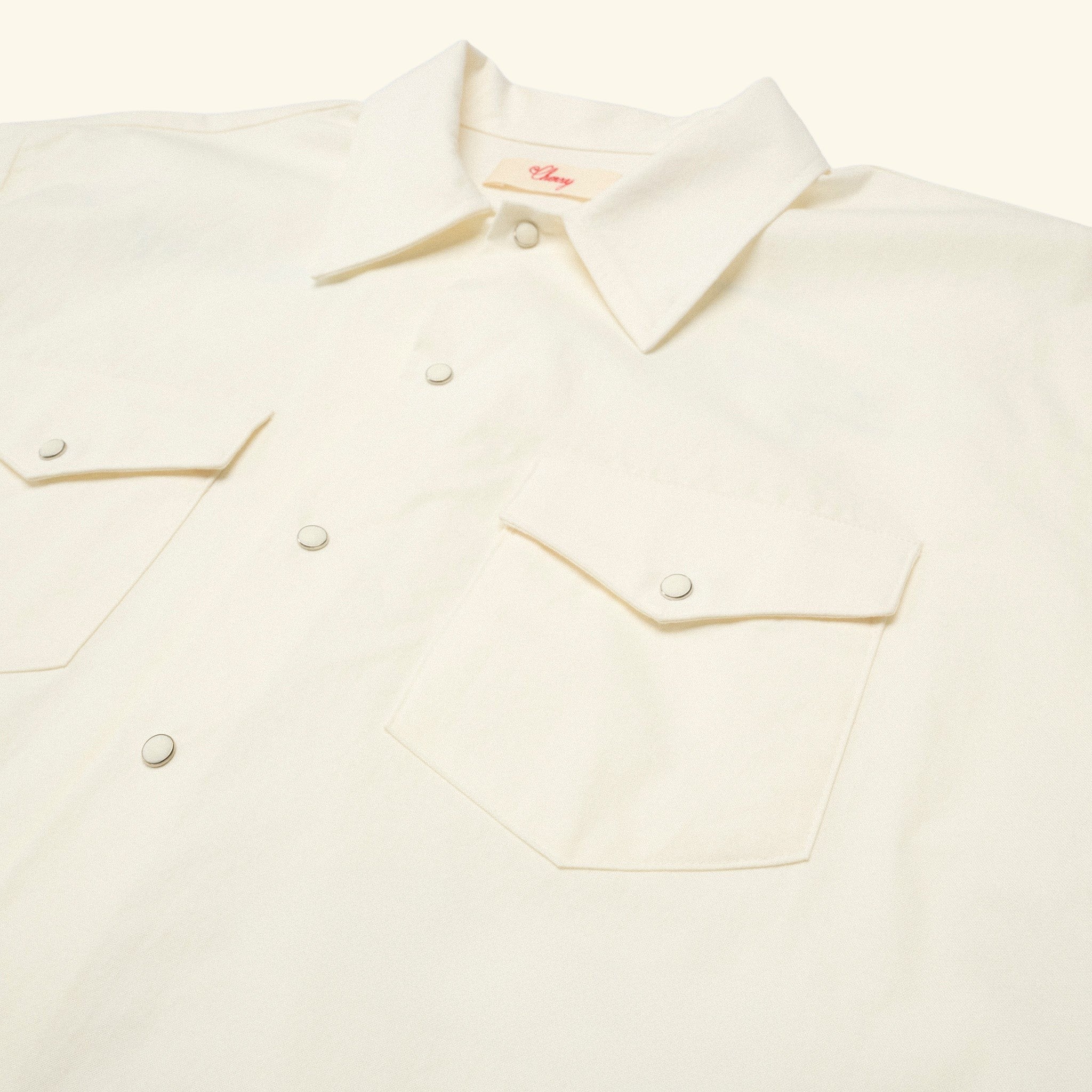 Western Twill Mechanic Shirt (White)