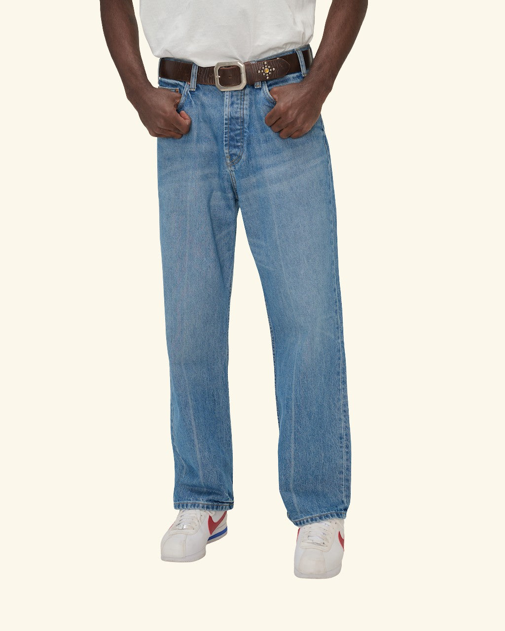 Wide Medium Cowboy Wash Jeans
