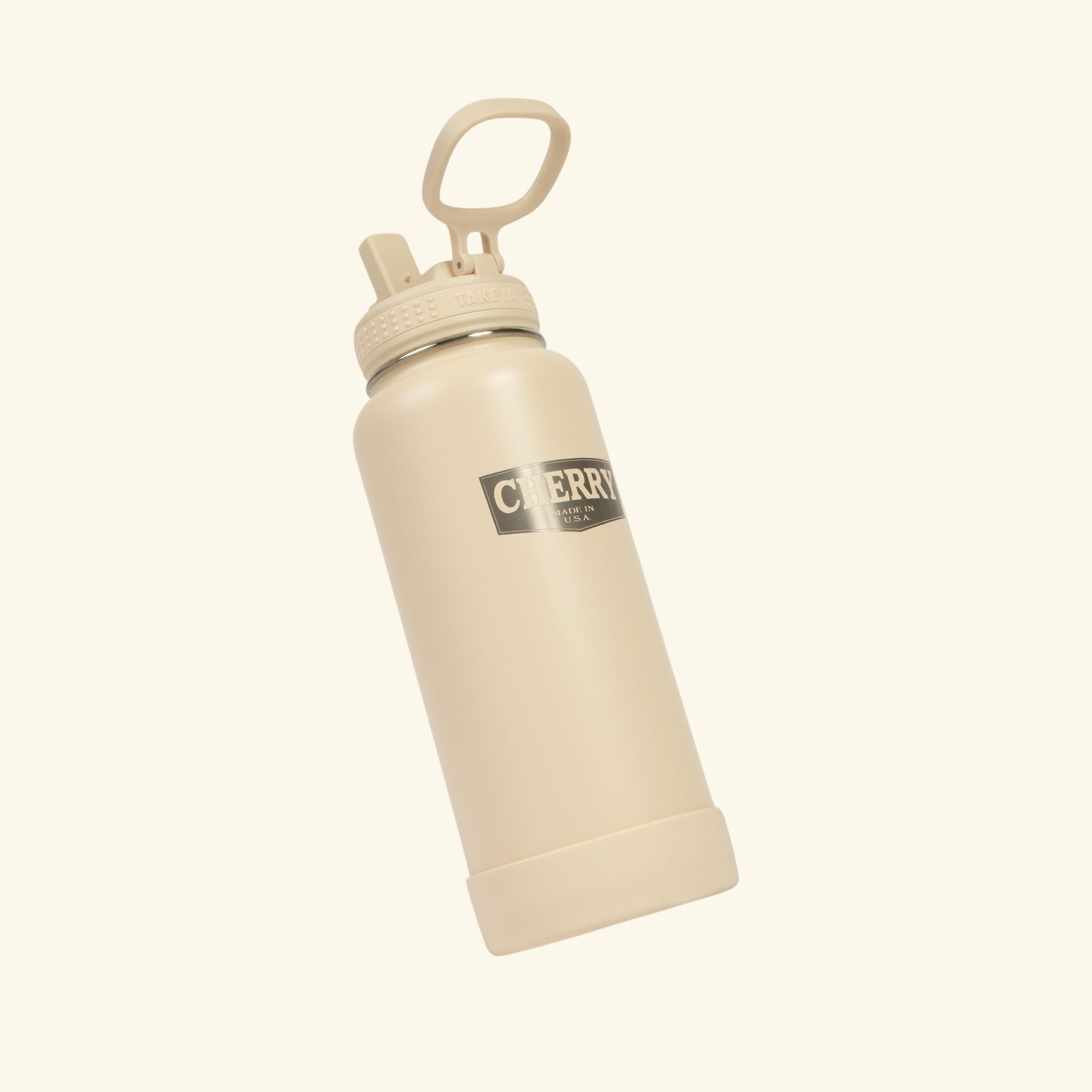 Cherry x Takeya 32oz Water Bottle (Oat Milk)