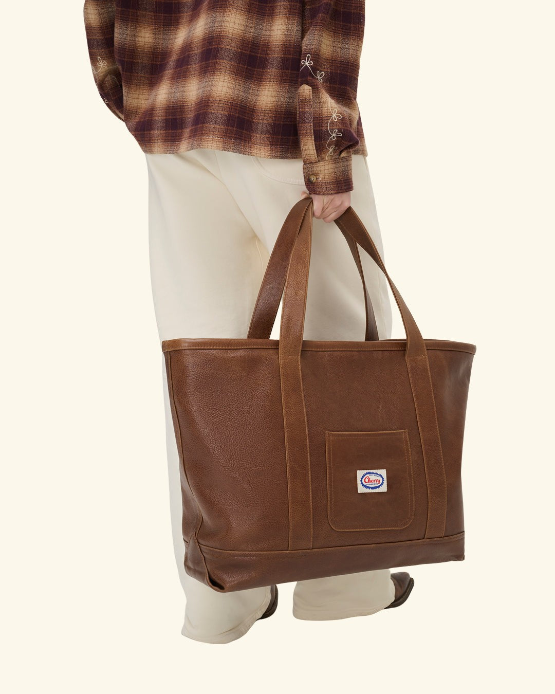 Cherry x GDC Western Flannel Shirt (Brown)