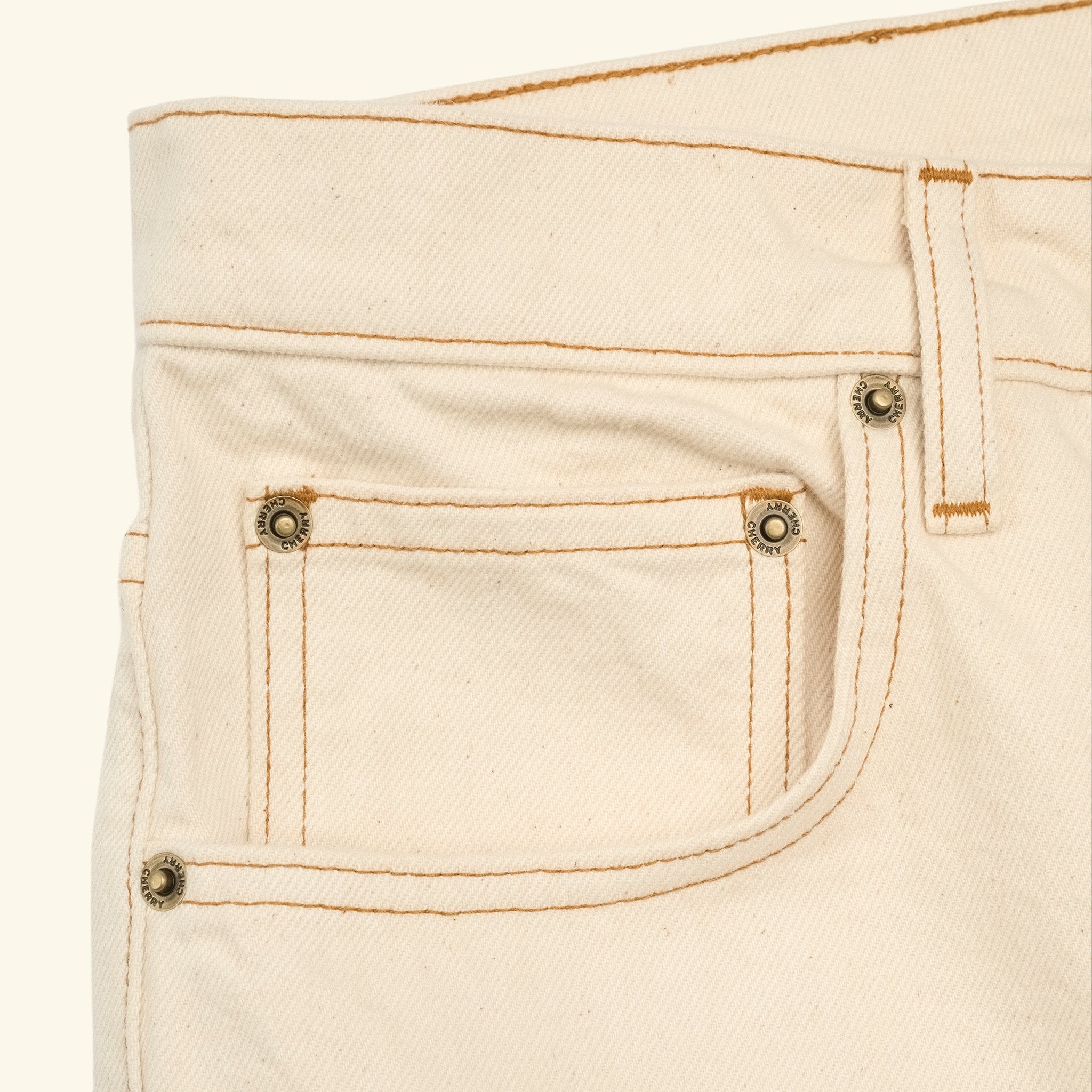 5 Pocket Twill Jorts (Ecru)