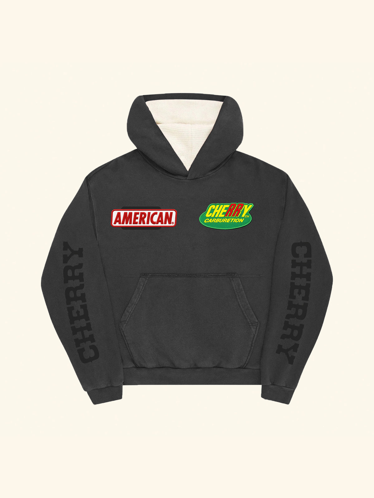 Patch Work Thermal Hoodie