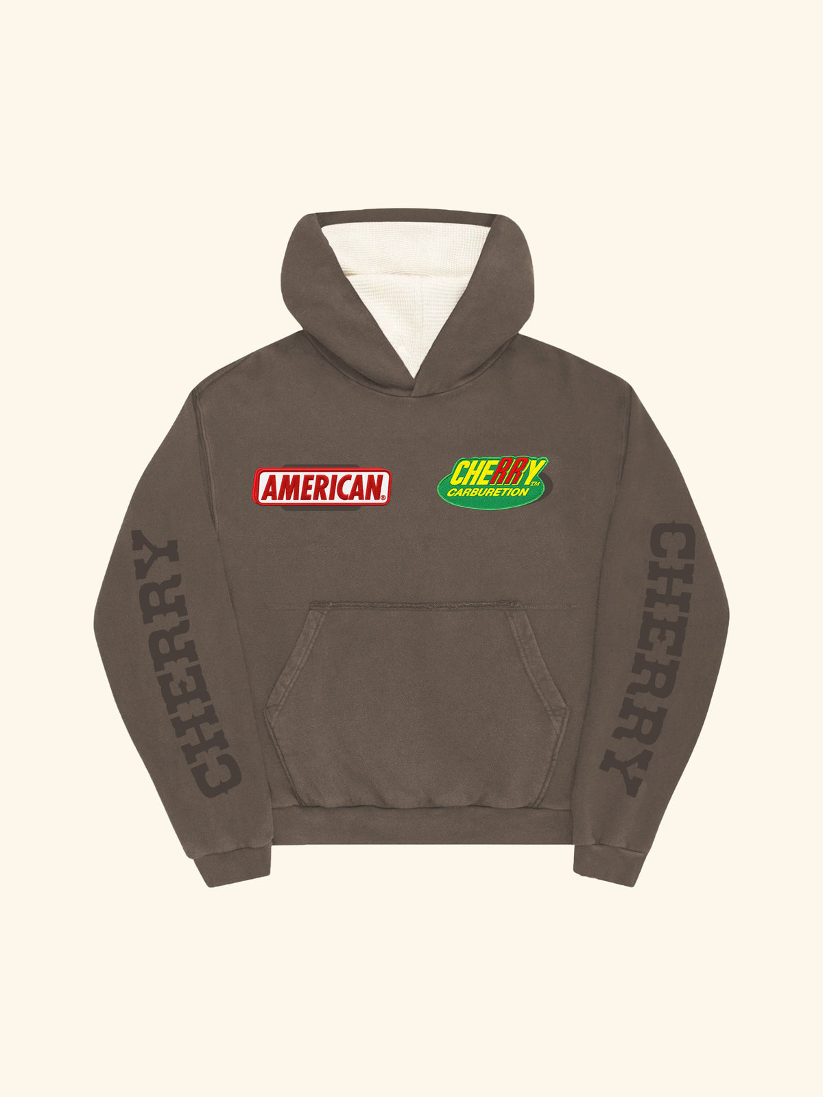 Patch Work Thermal Hoodie