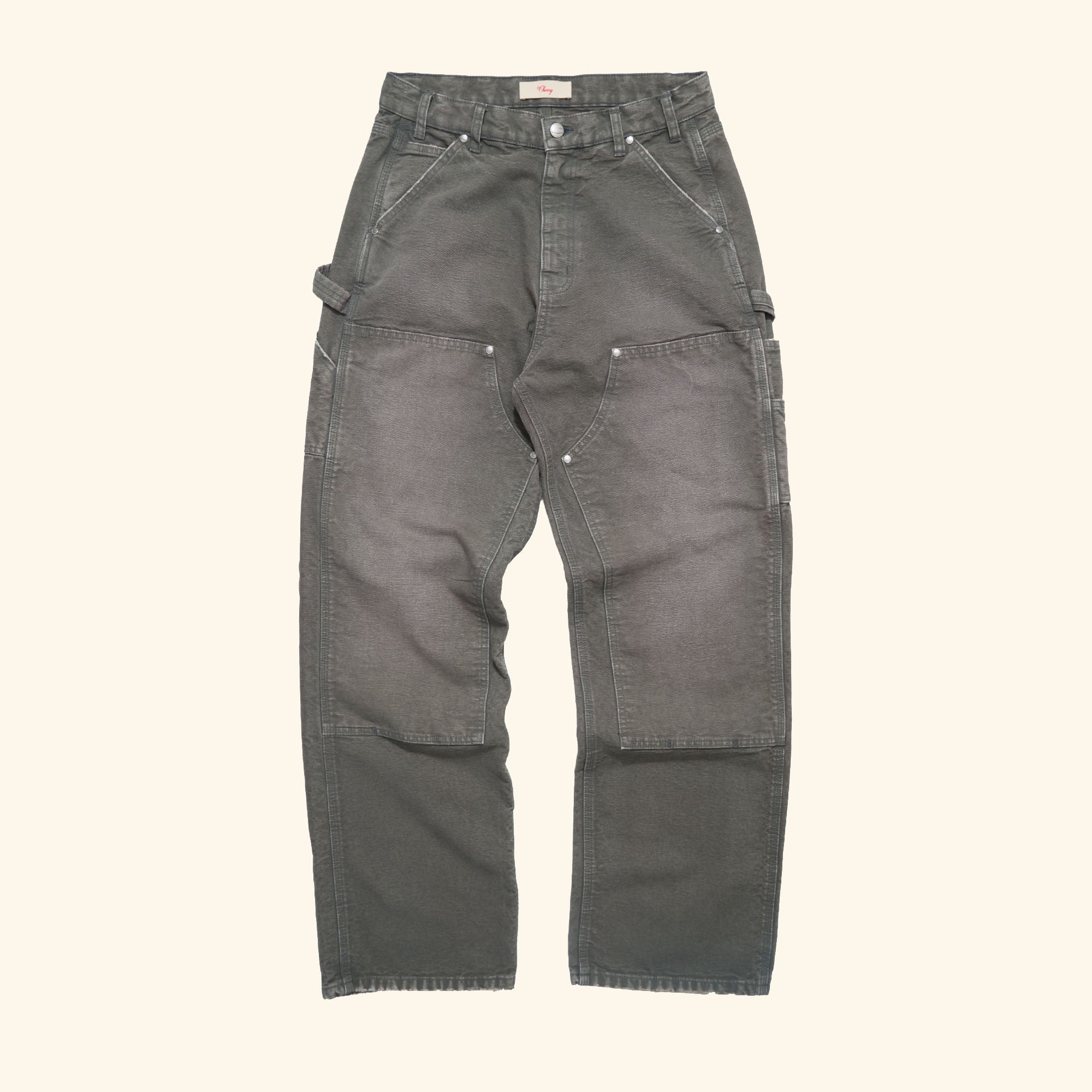 Wide Leg Double Knee (Pewter)