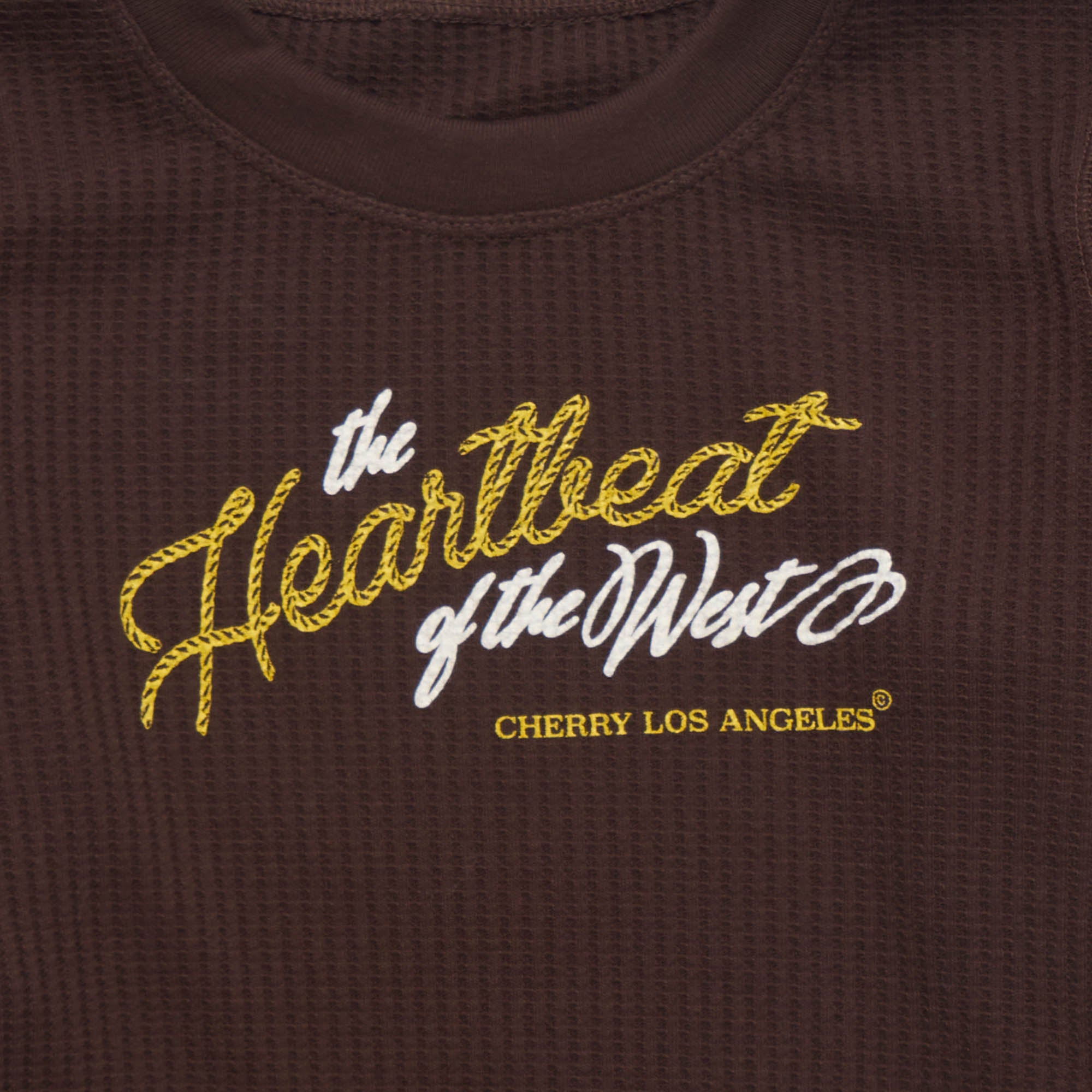 Women's Heartbeat Thermal Longsleeve (Chocolate)
