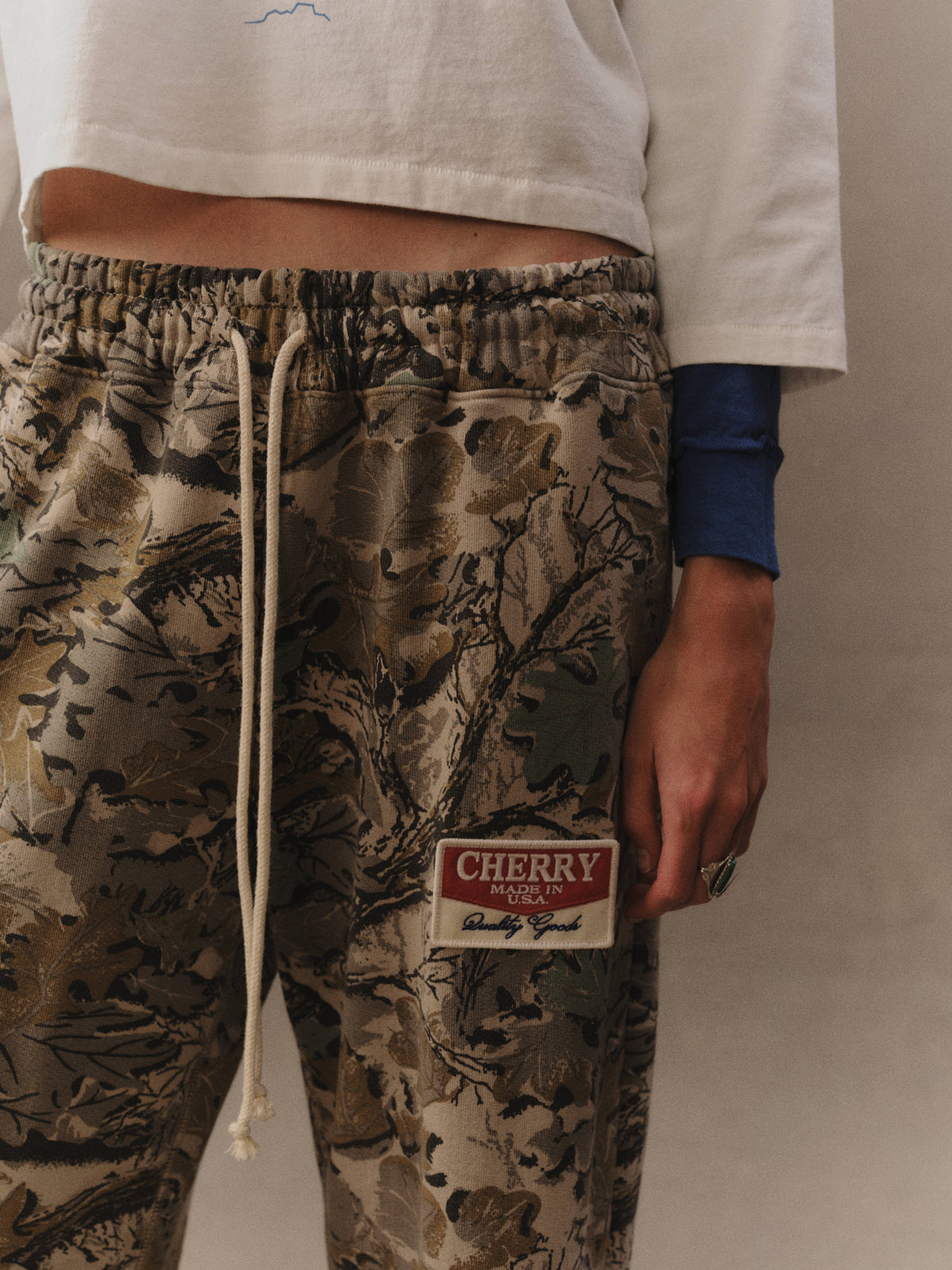 Chevron Parachute Sweatpants