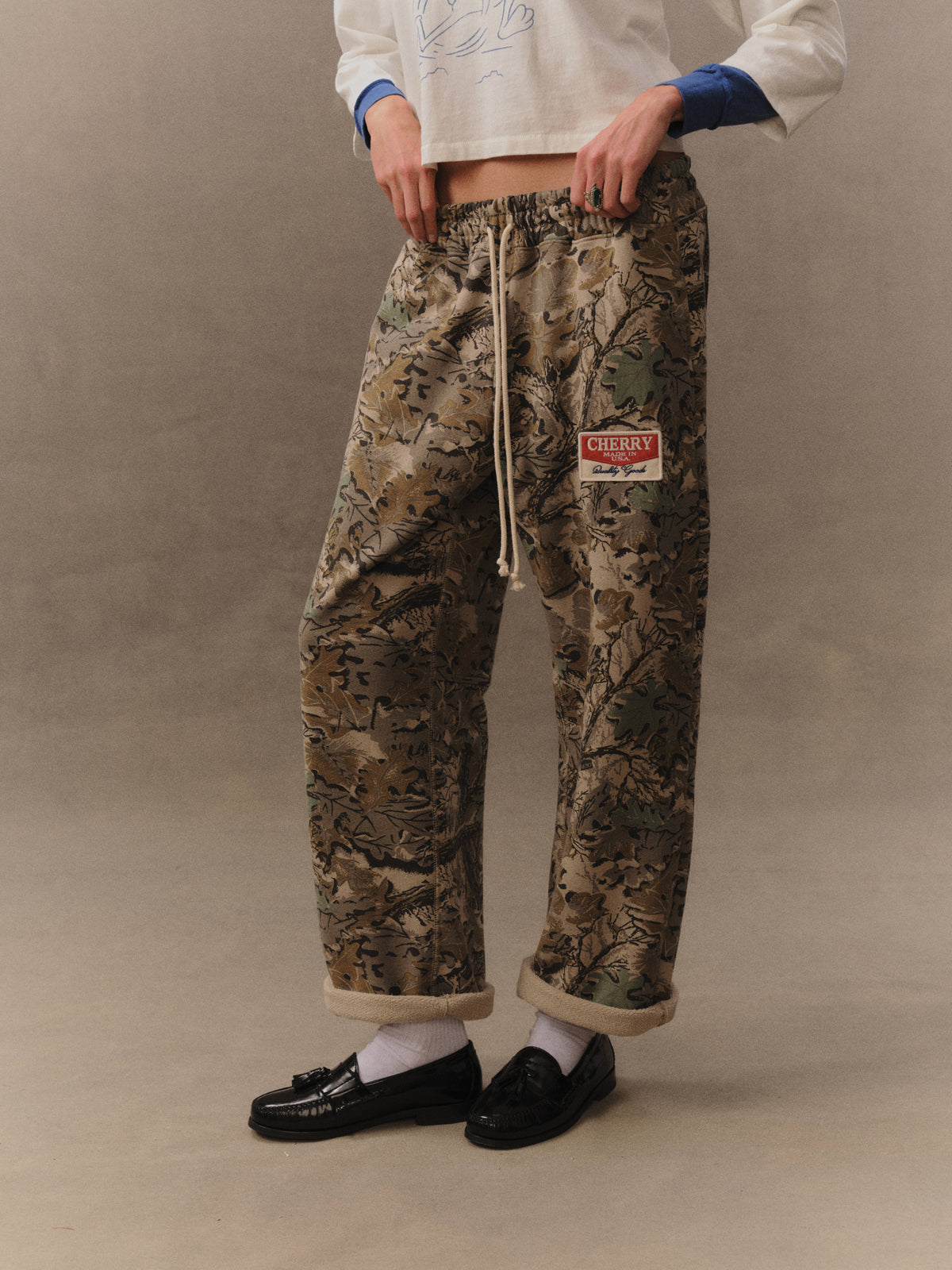 Chevron Parachute Sweatpants