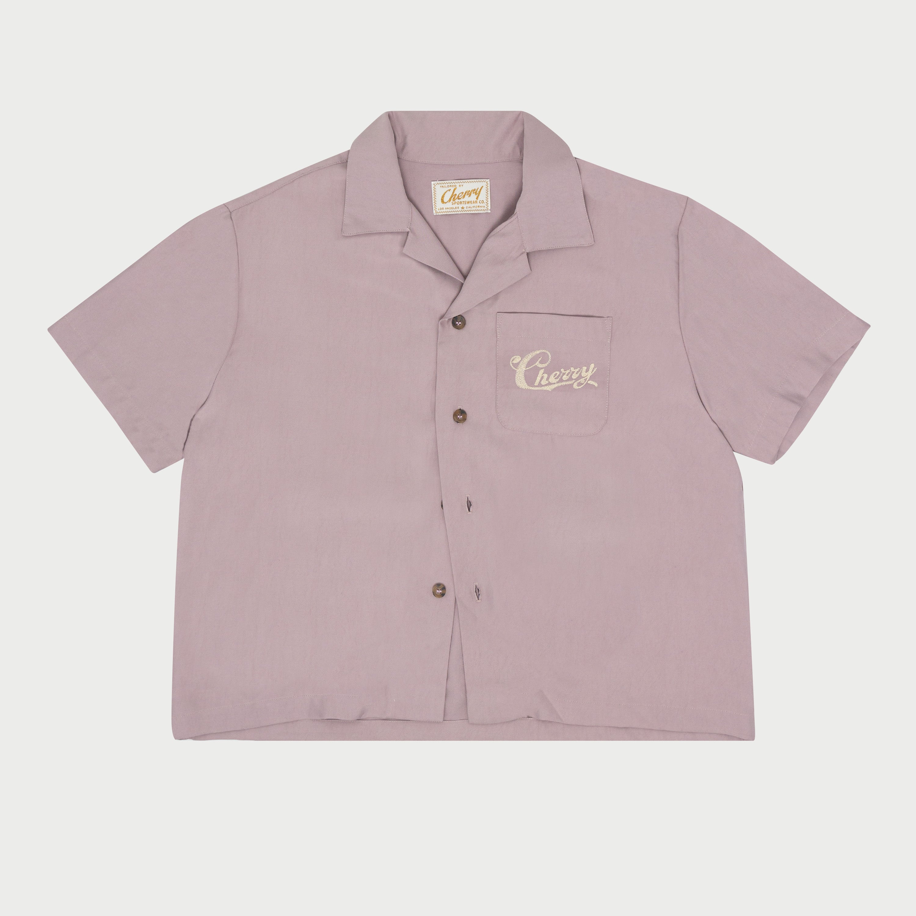 American Flavor Bowling Shirt (Dusty Pink)