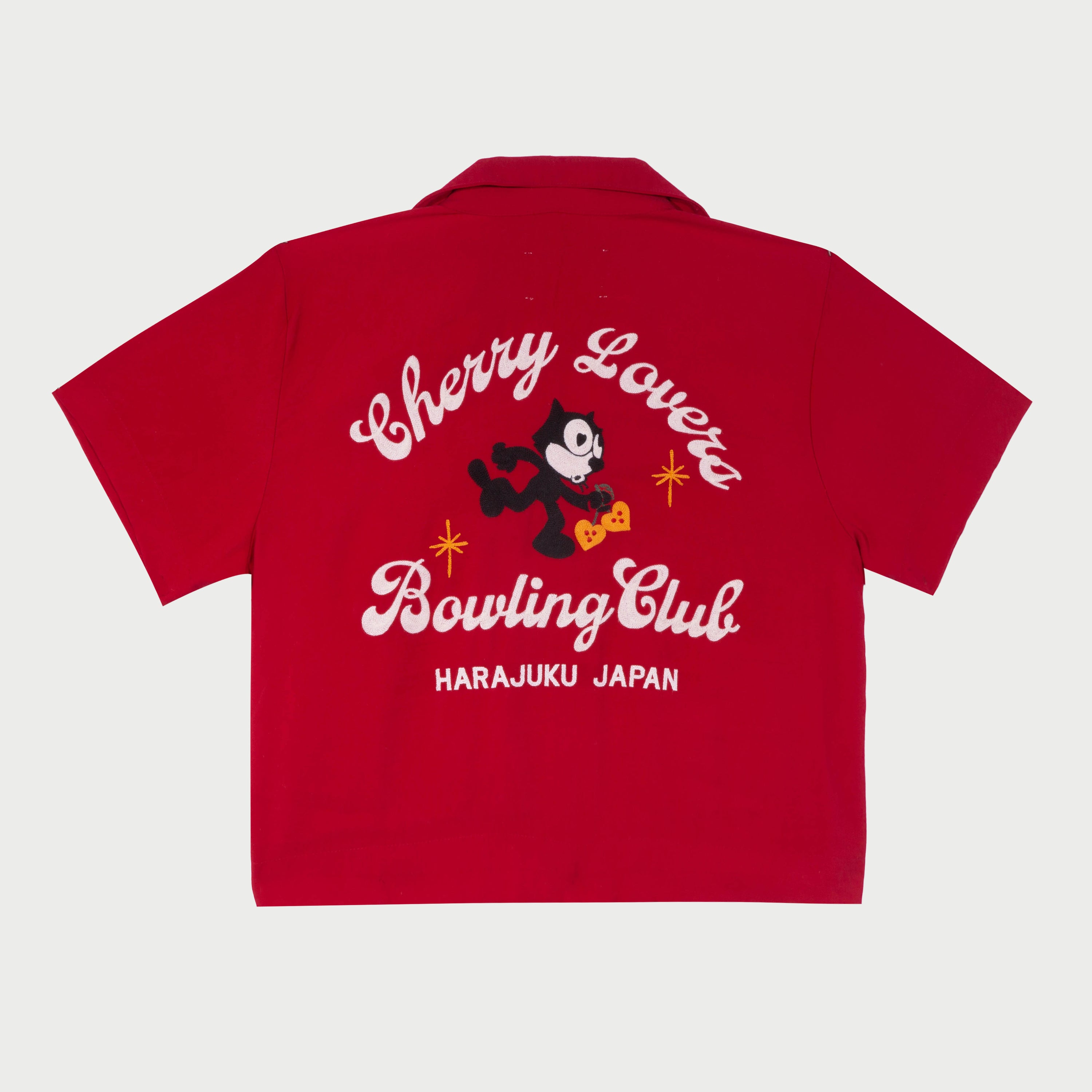 Cherry Lovers Women's Bowling Shirt (Cardinal)